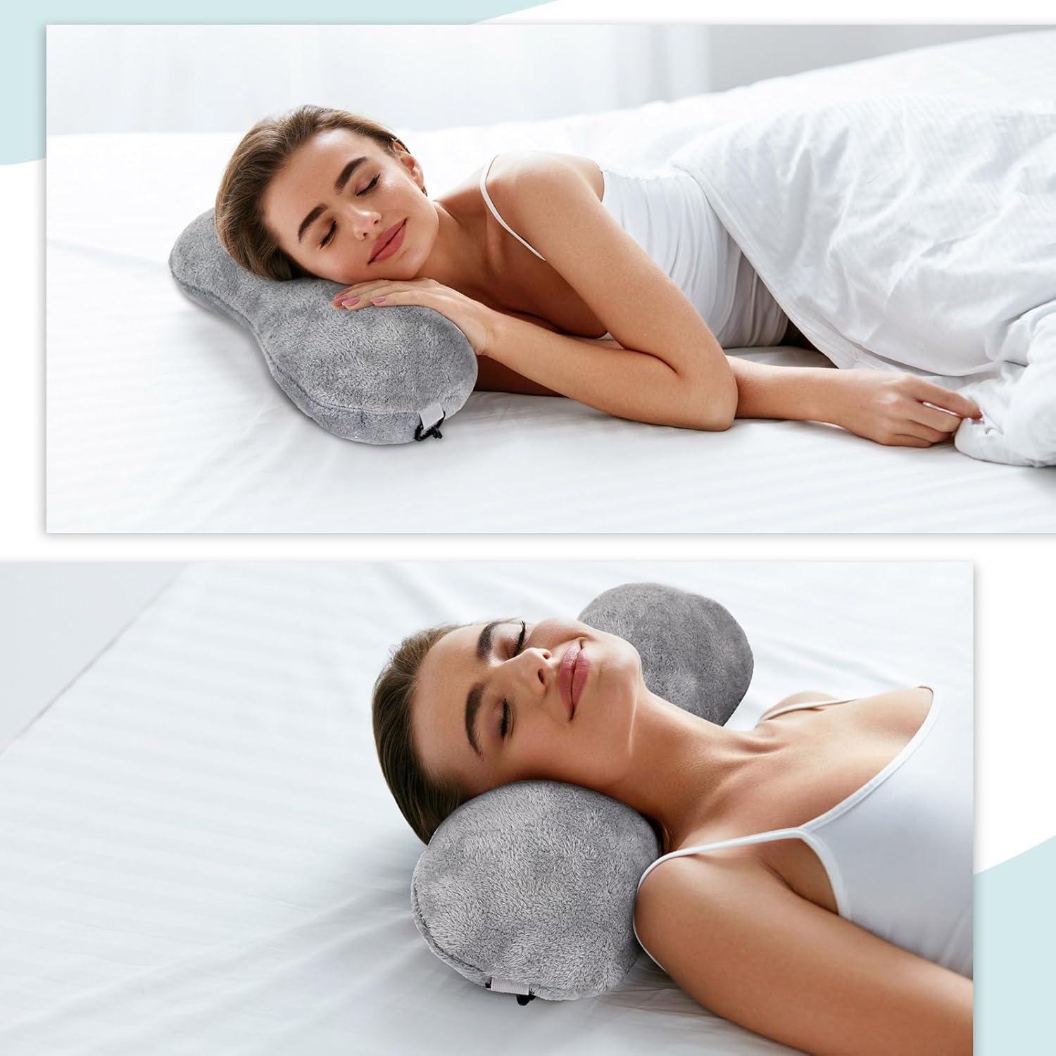 Almohada para el Cuello Colingmill Gris Ajustable 45.72x17.78cm