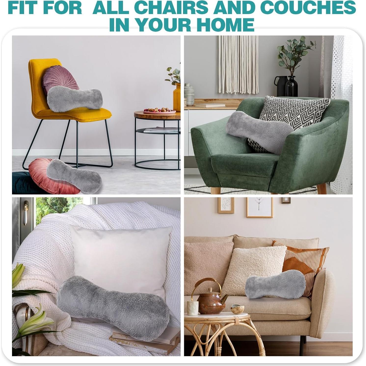 Almohada para el Cuello Colingmill Gris Ajustable 45.72x17.78cm