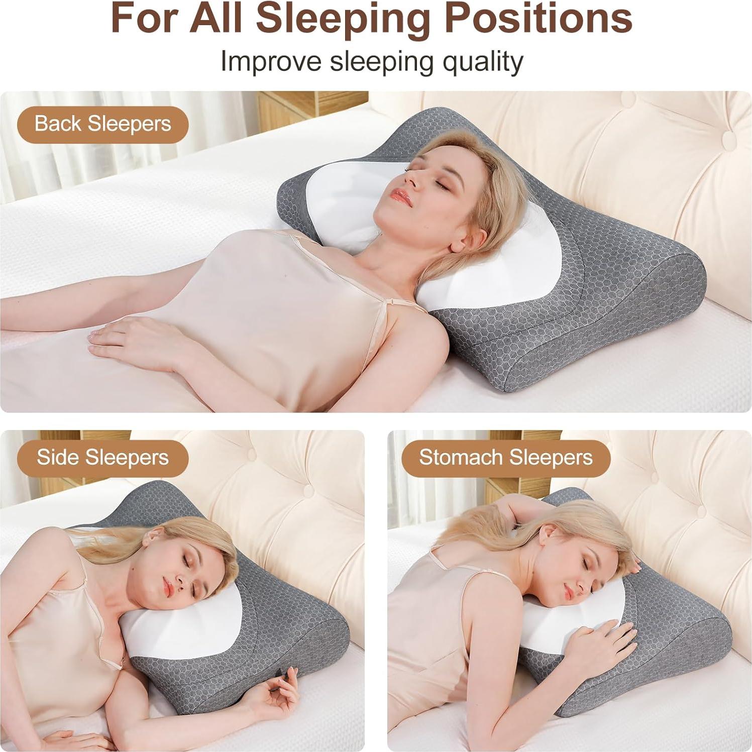 Almohada Cervical Domusensus Mariposa Espuma Viscoelástica