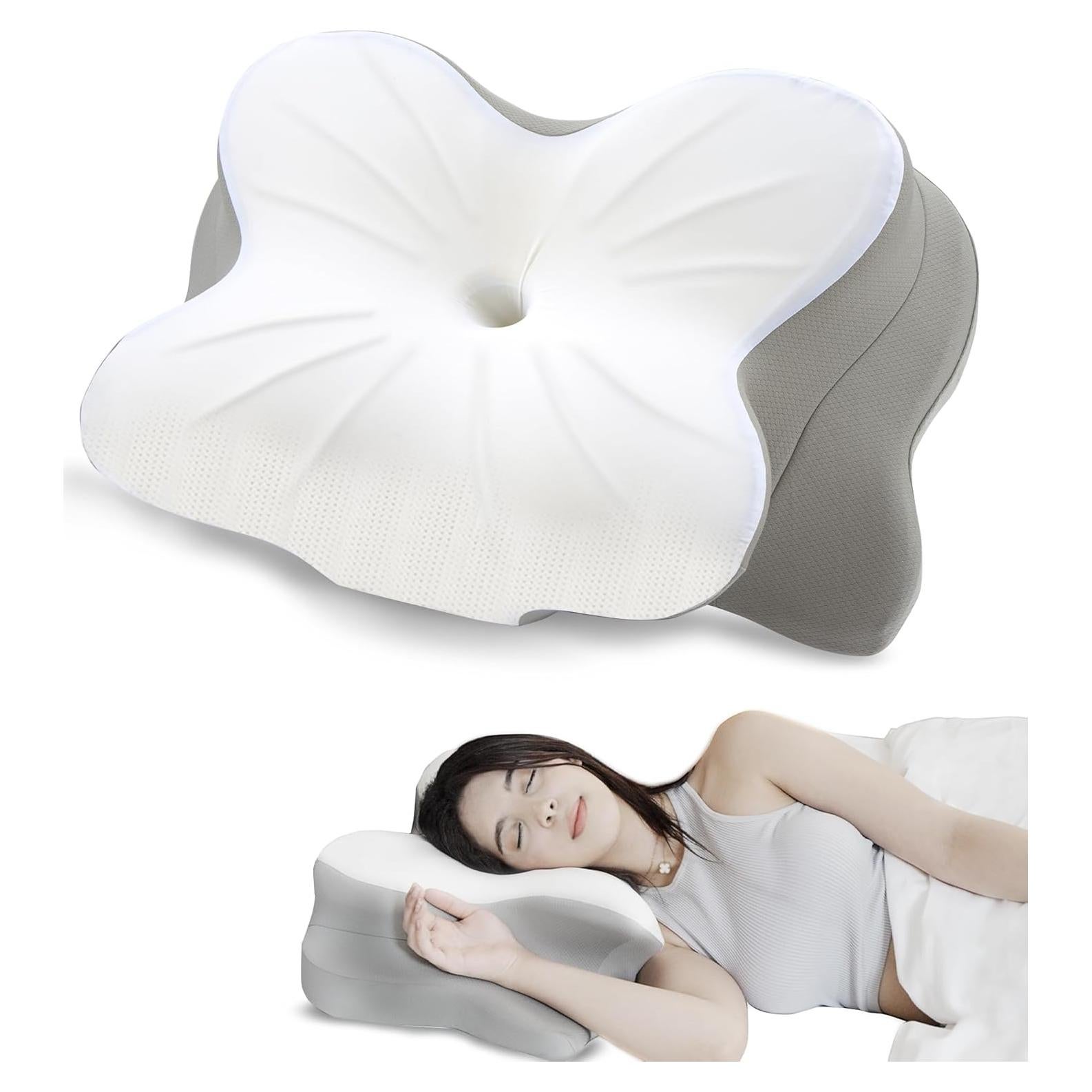 Almohada Cervical ZEDAOTC Espuma Viscoelástica Ajustable 1.28kg