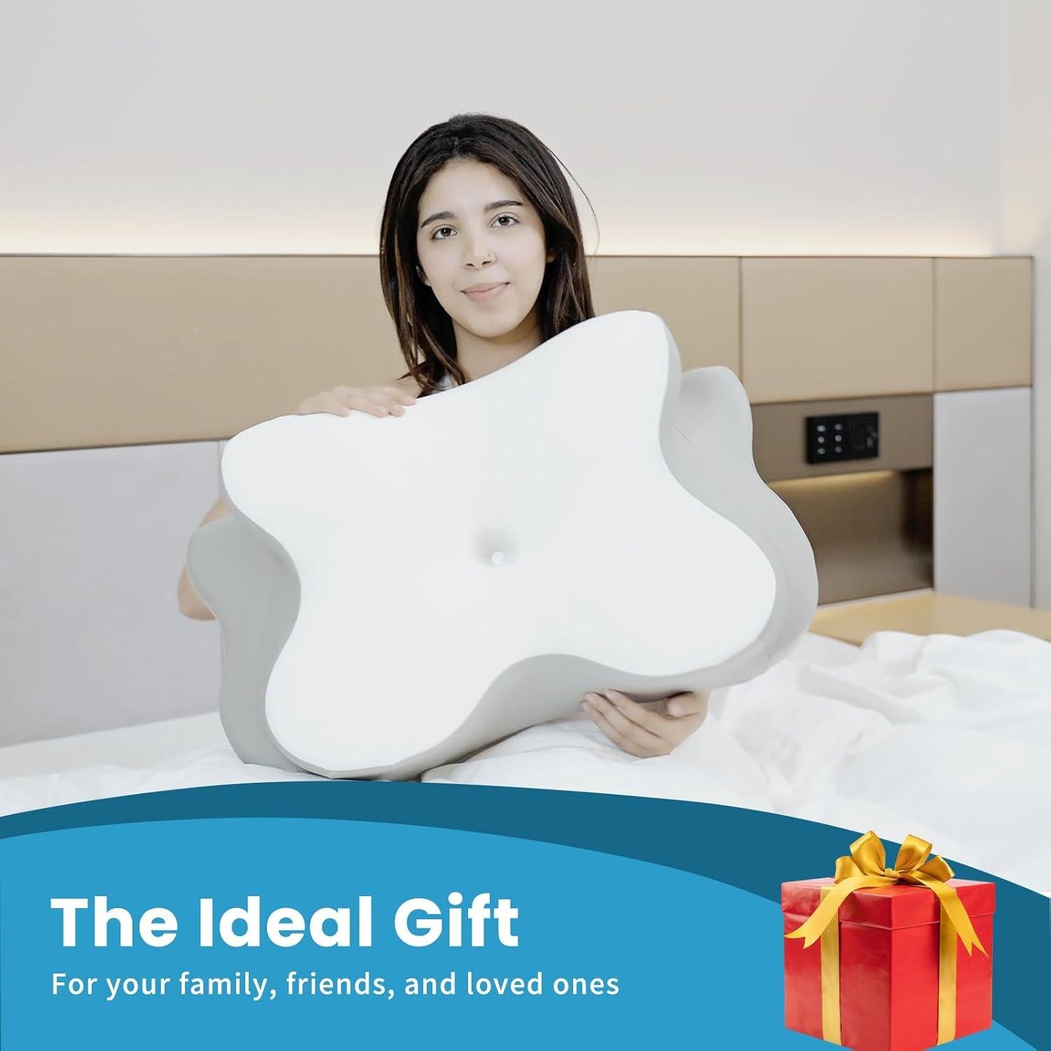 Almohada Cervical ZEDAOTC Espuma Viscoelástica Ajustable 1.28kg