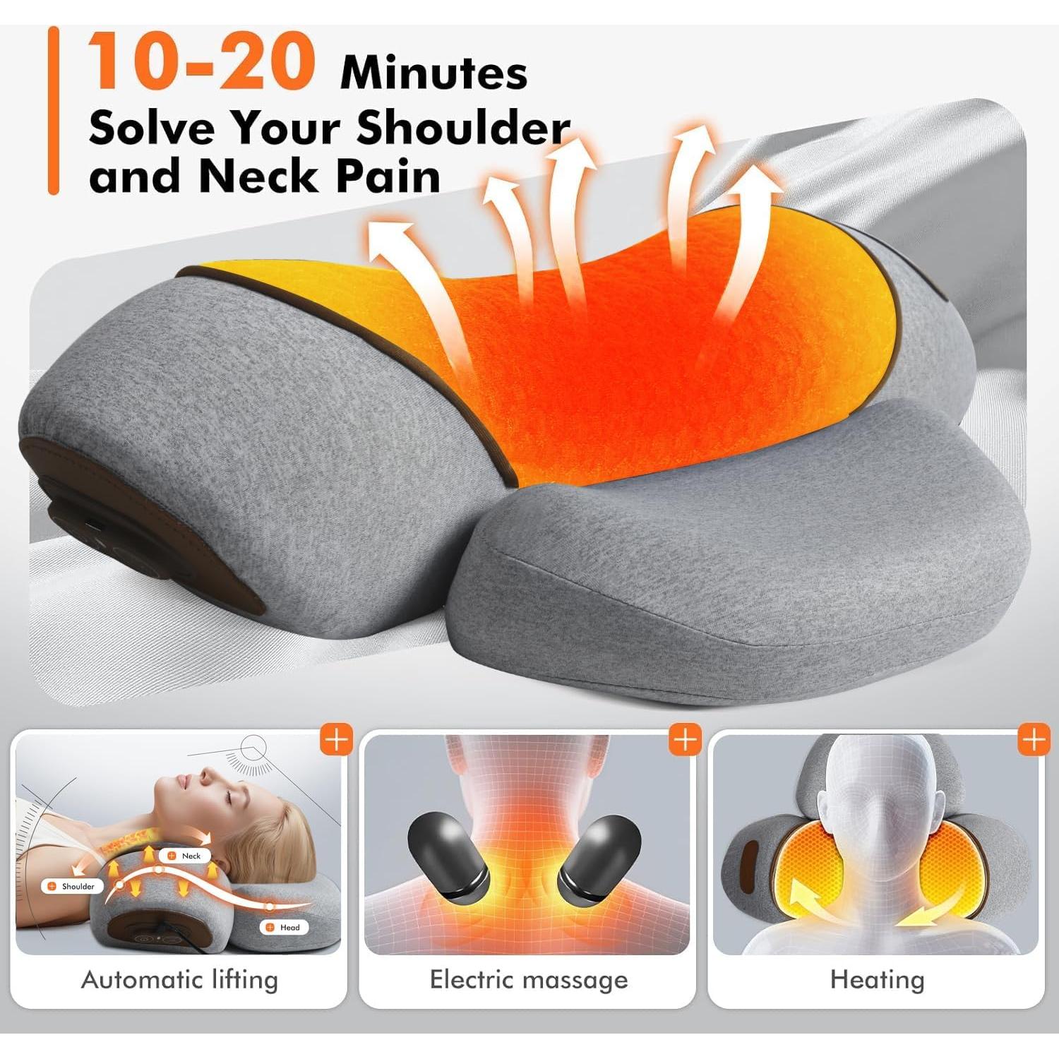 Almohada Masajeador de Cuello Zhaotingrui 3-en-1 con Calor