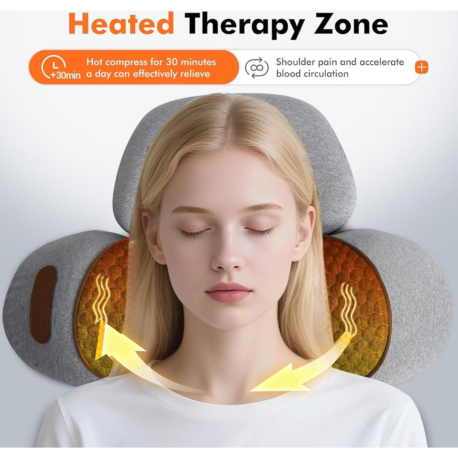 Almohada Masajeador de Cuello Zhaotingrui 3-en-1 con Calor