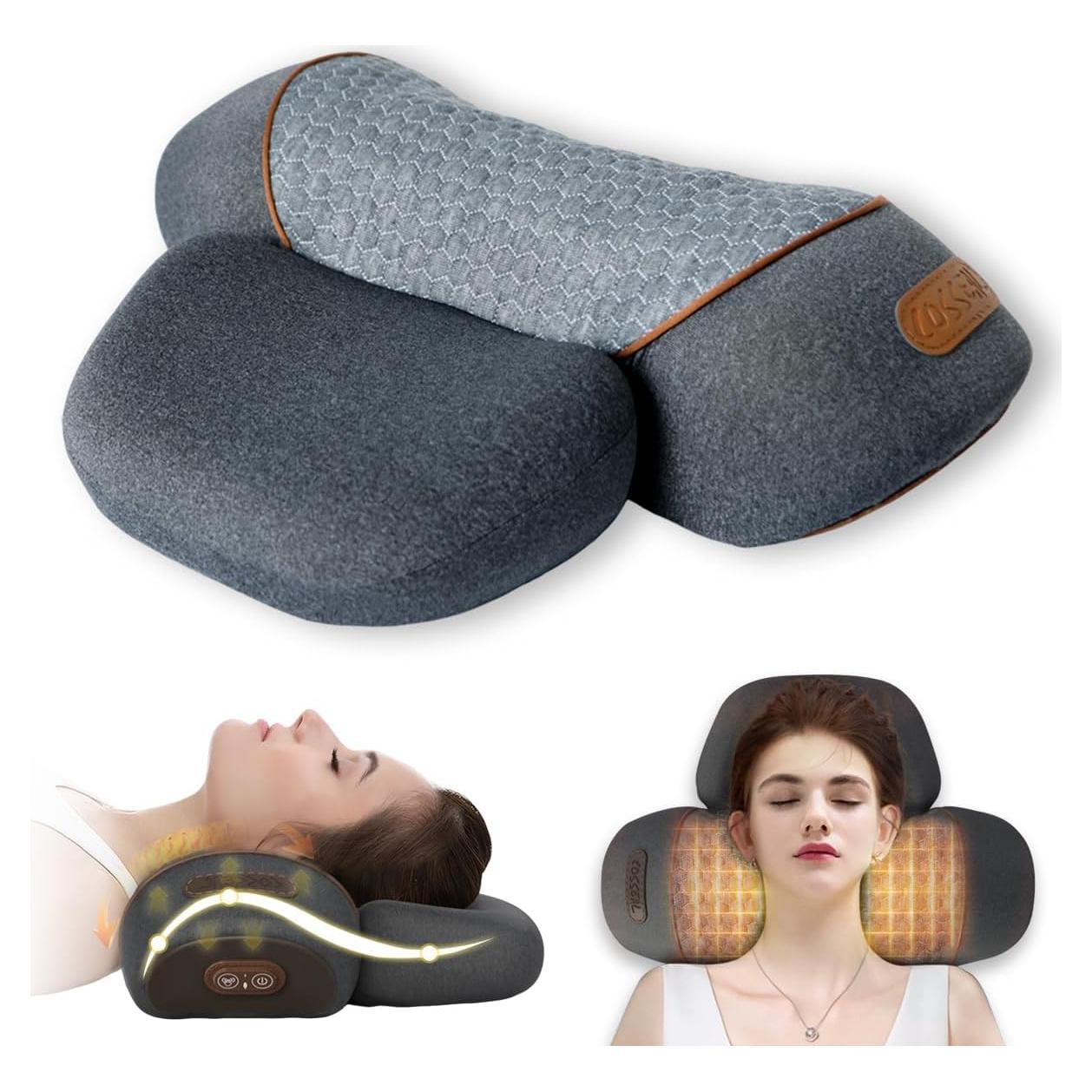 Masajeador de Cuello 3-en-1 Bkrtondsy - Calor, Vibración y Tracción