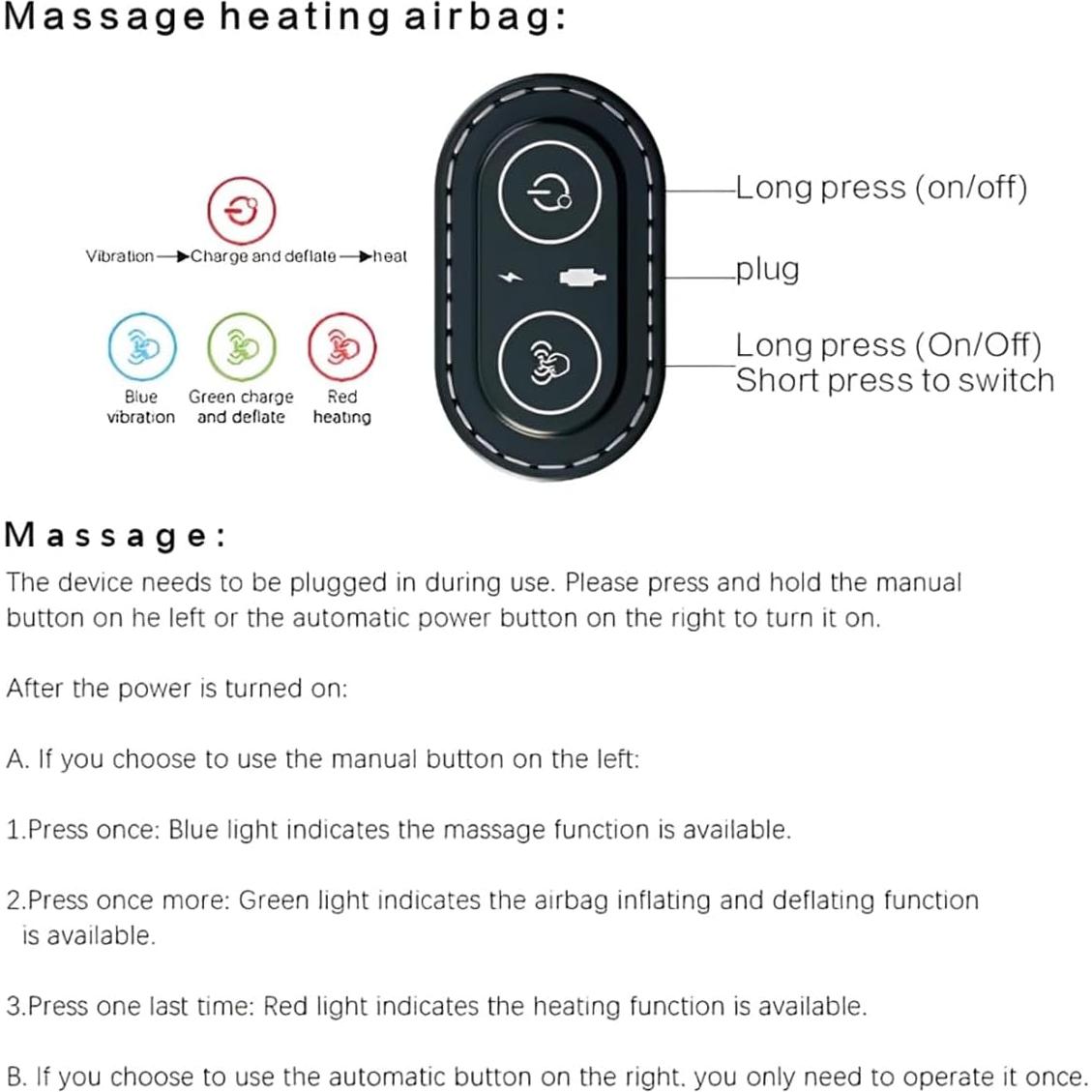 Masajeador de Cuello 3-en-1 Bkrtondsy - Calor, Vibración y Tracción