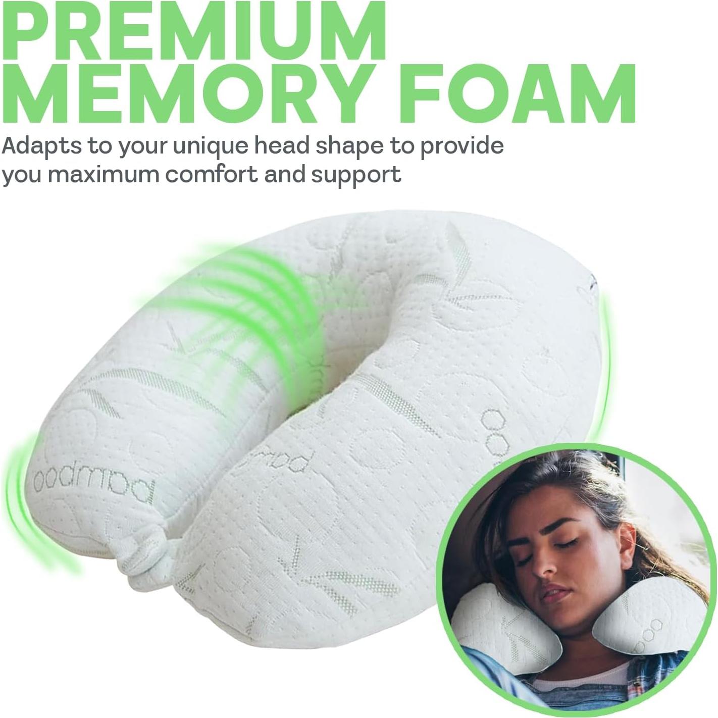 Almohada de Cuello Ergonomica Sacred Thread - Espuma de Memoria Refrigerante