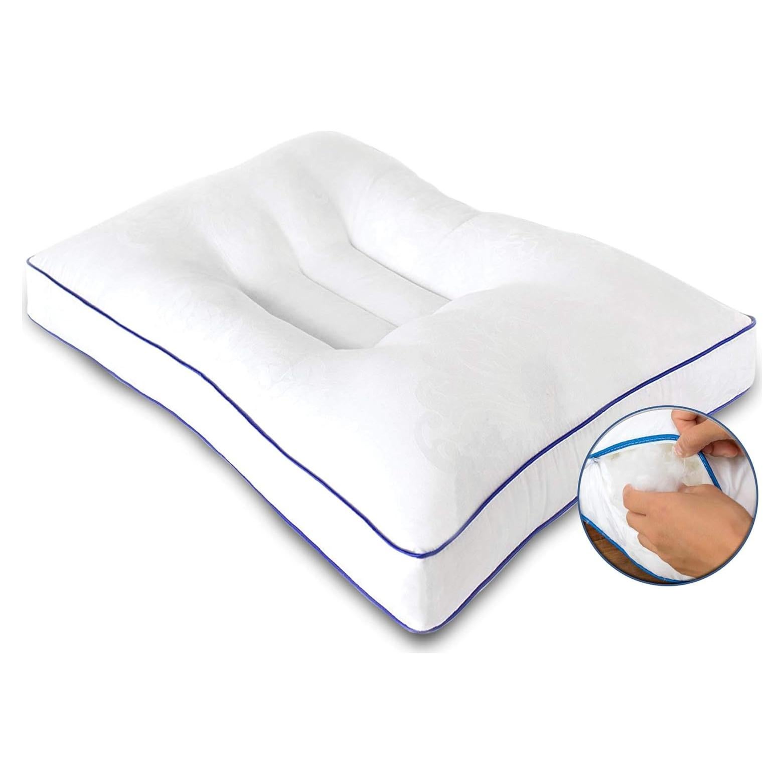 Almohada Cervical Ajustable Nature's Guest, Hipoalergénica, 66x41cm