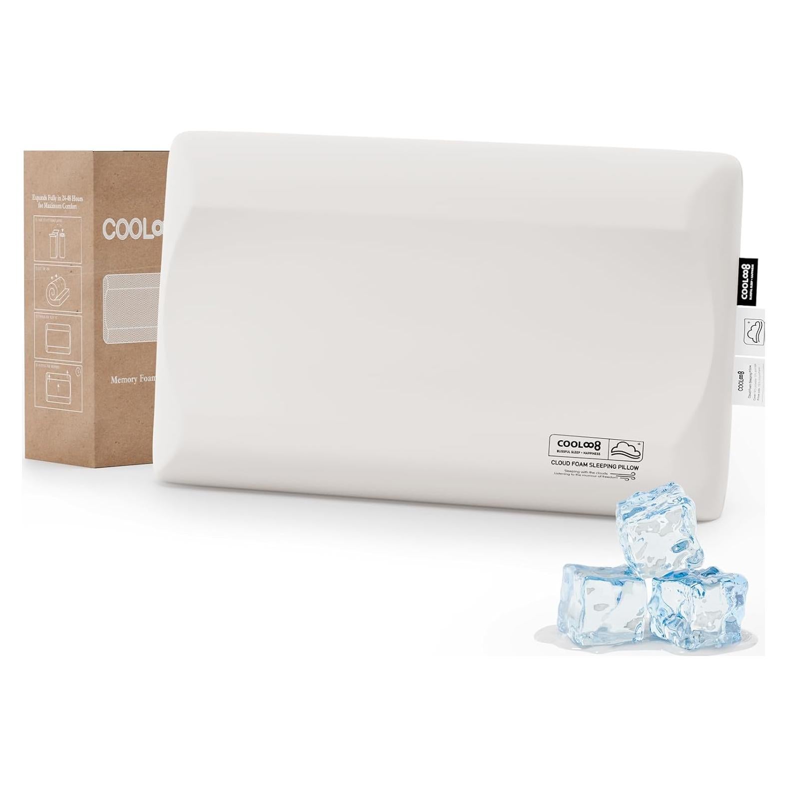 Almohada de Espuma de Memoria Cooloo8 Queen 8 cm Ergonómica