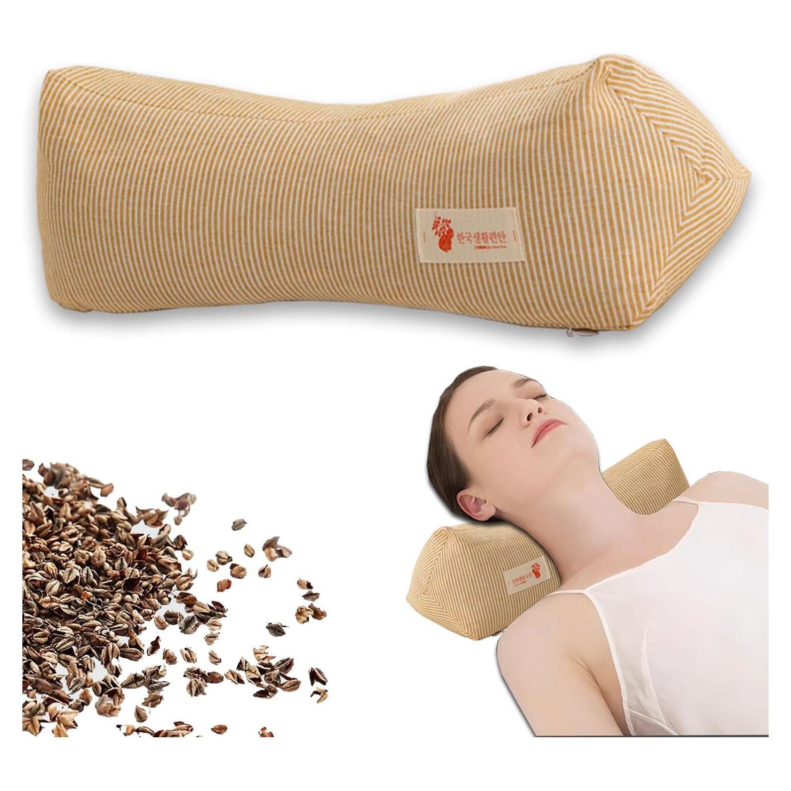 Almohada Cervical Ajustable GCHC-CYL Trigo Sarraceno 40x15 cm