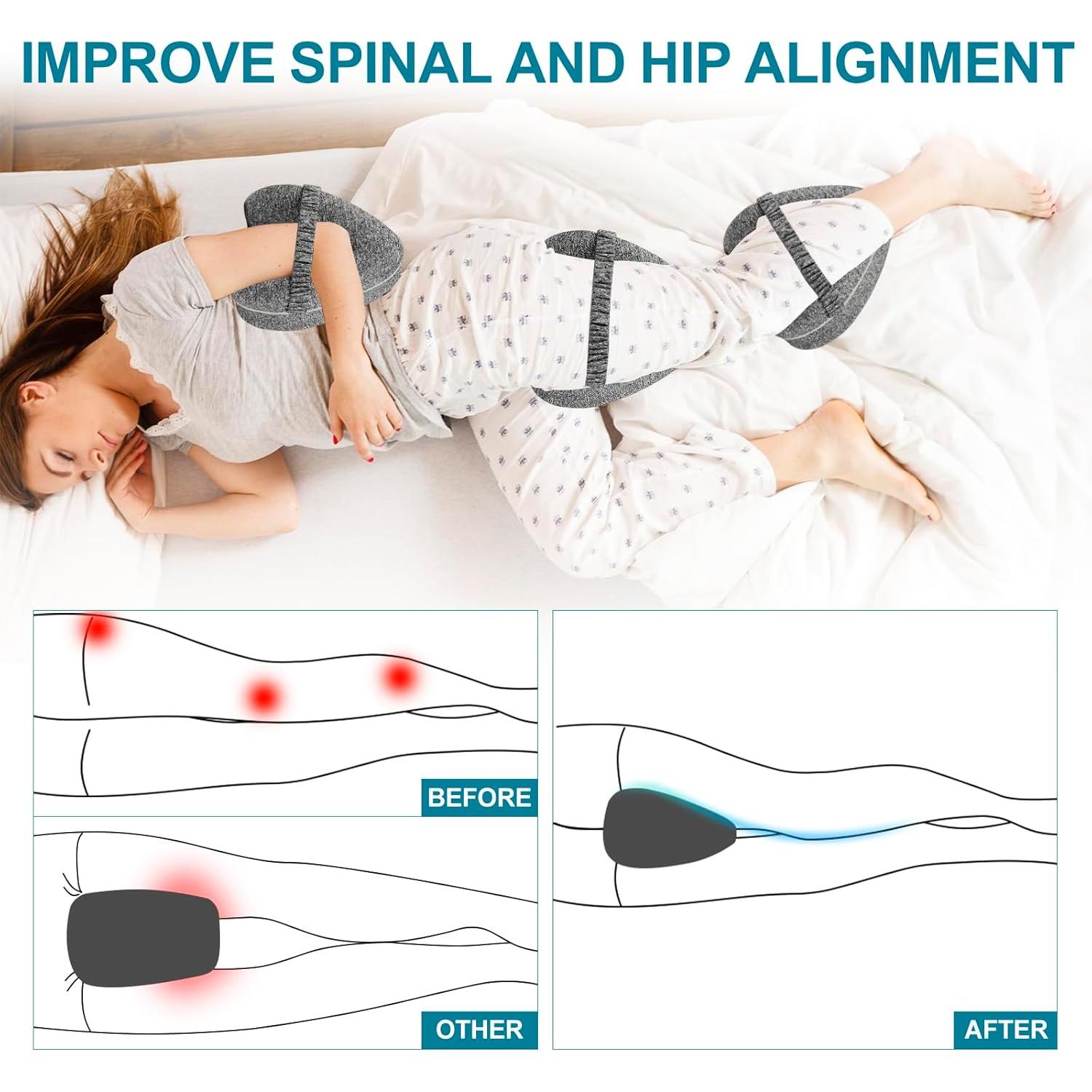 Almohada Ergonómica para Piernas Gliterra TZ2501-GY-S2 Gris