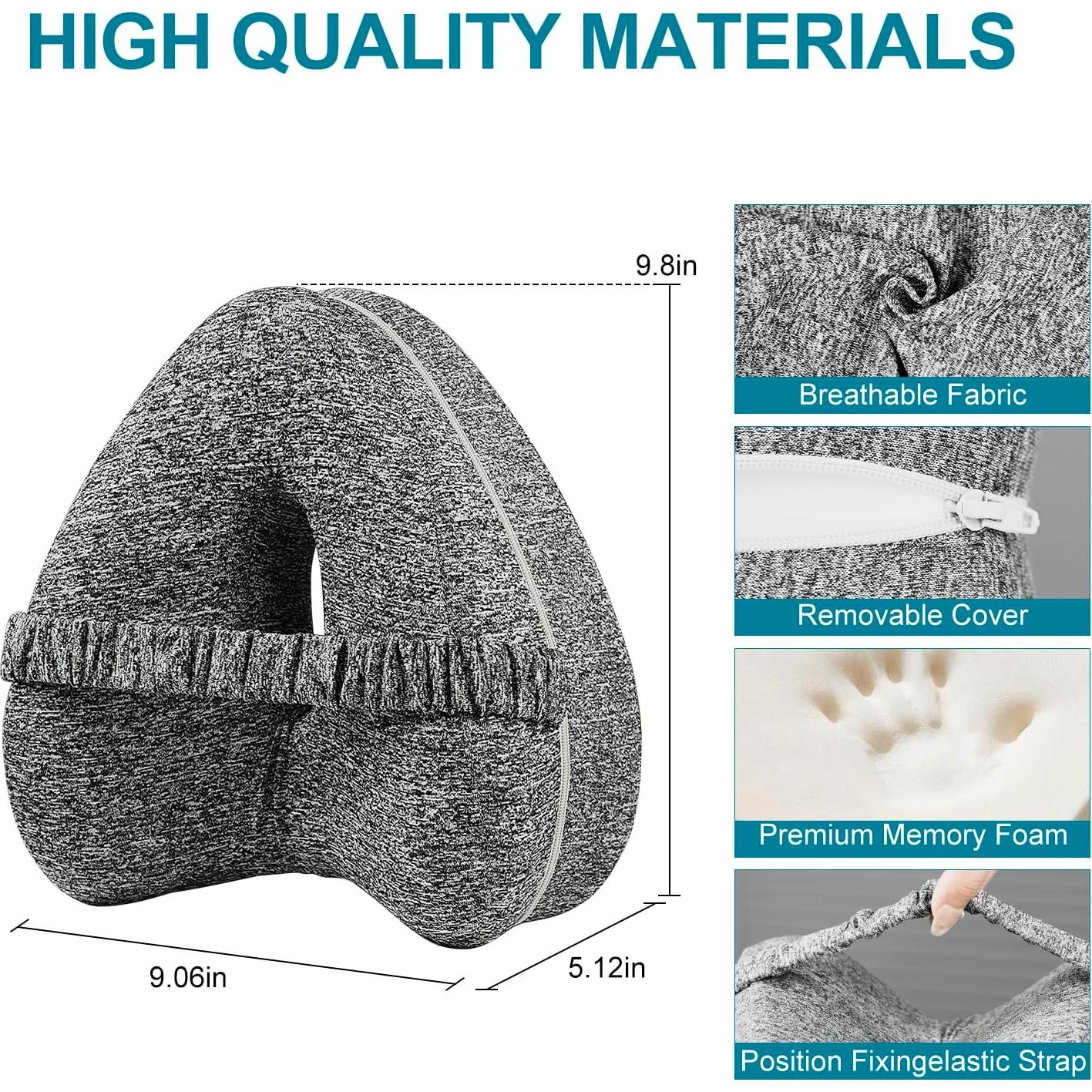 Almohada Ergonómica para Piernas Gliterra TZ2501-GY-S2 Gris