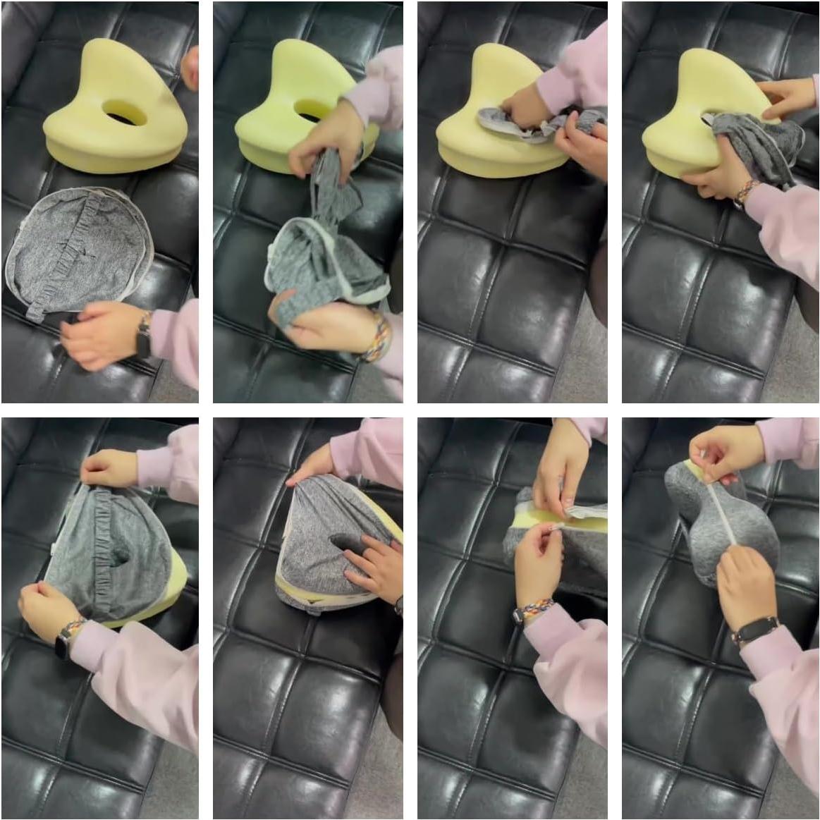 Almohada Ergonómica para Piernas Gliterra TZ2501-GY-S2 Gris