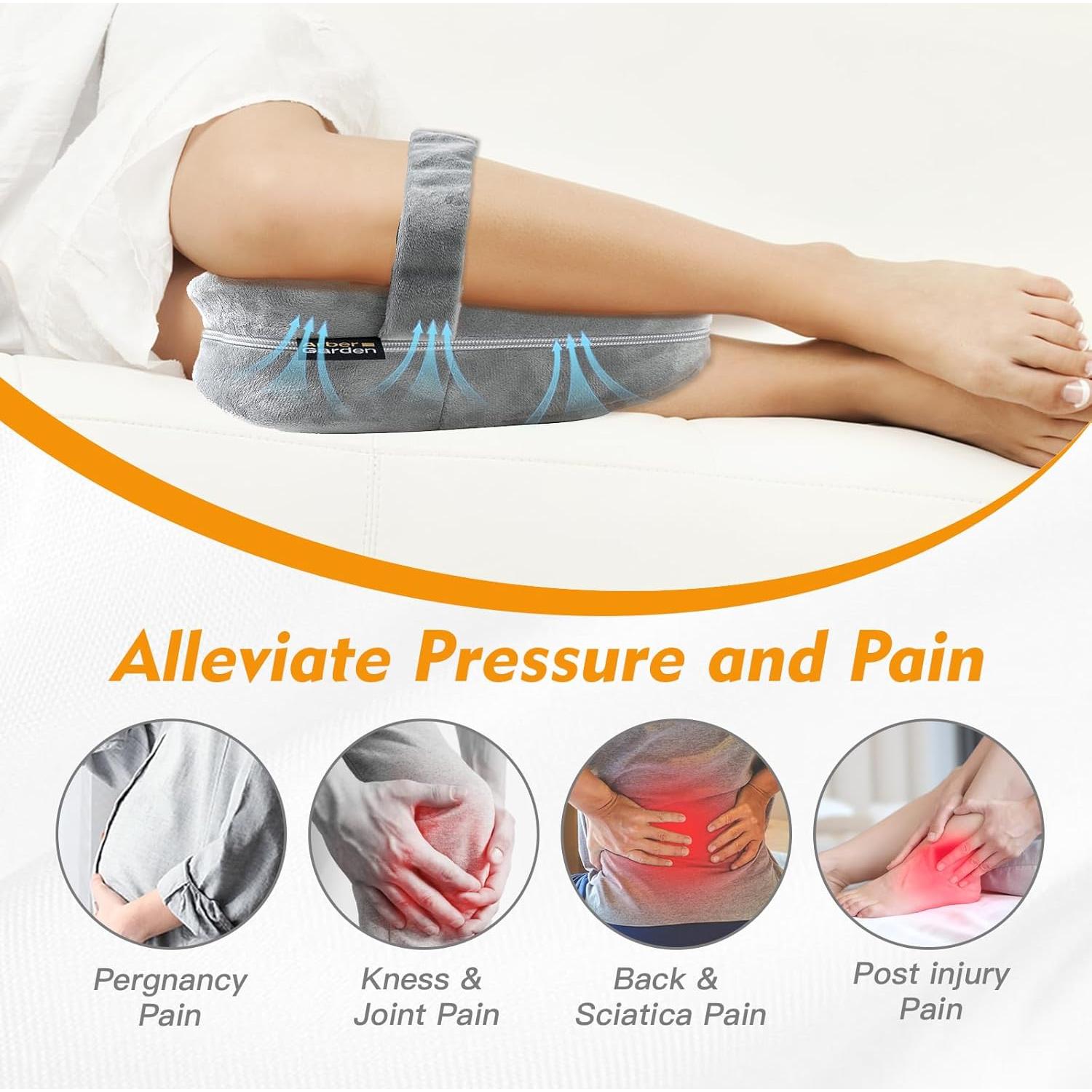 Almohada para Rodillas Arbergarden de Espuma Viscoelástica Gris