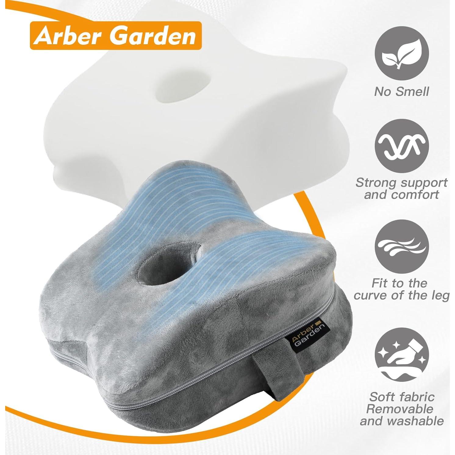 Almohada para Rodillas Arbergarden de Espuma Viscoelástica Gris