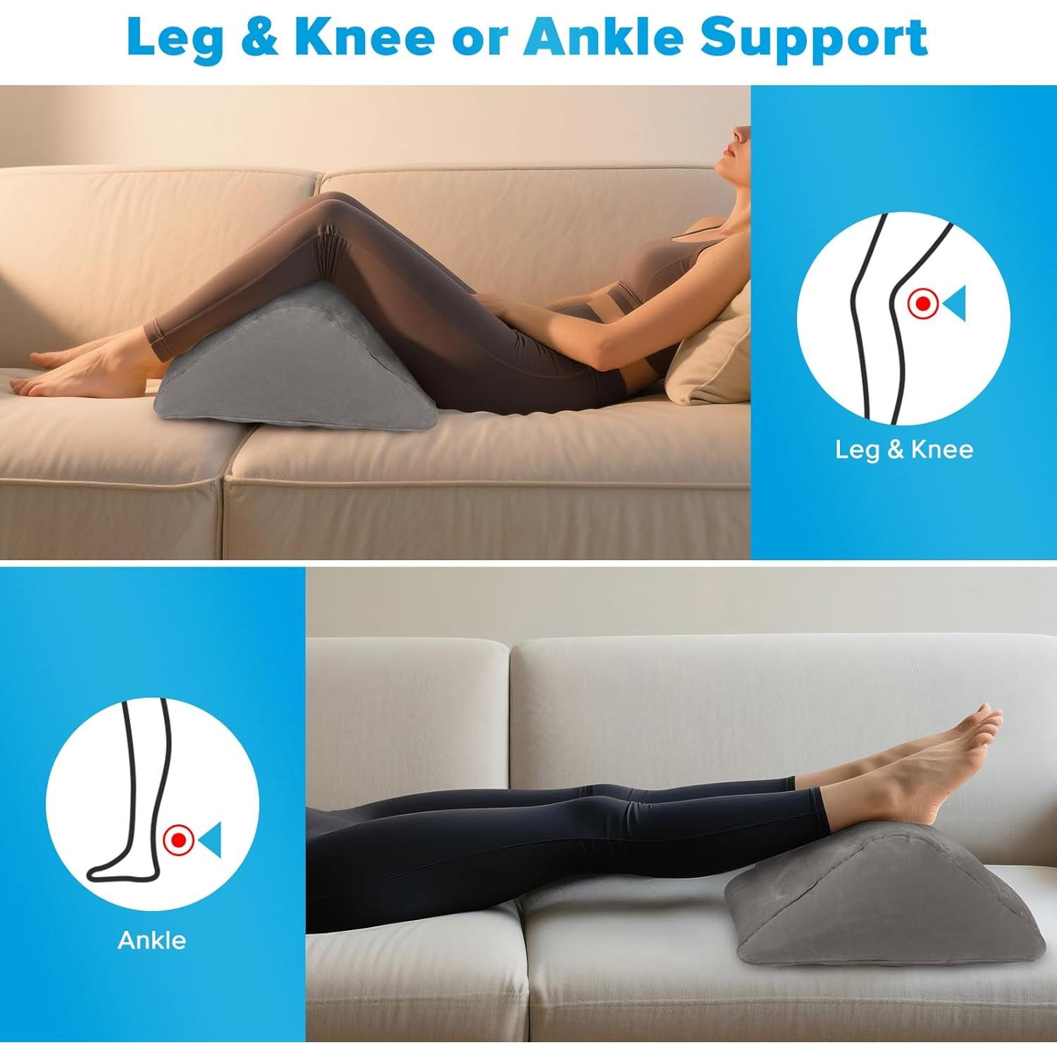 Cojín Inflable USHMA en Forma de Cuña para Rodillas - 61x43.9 cm