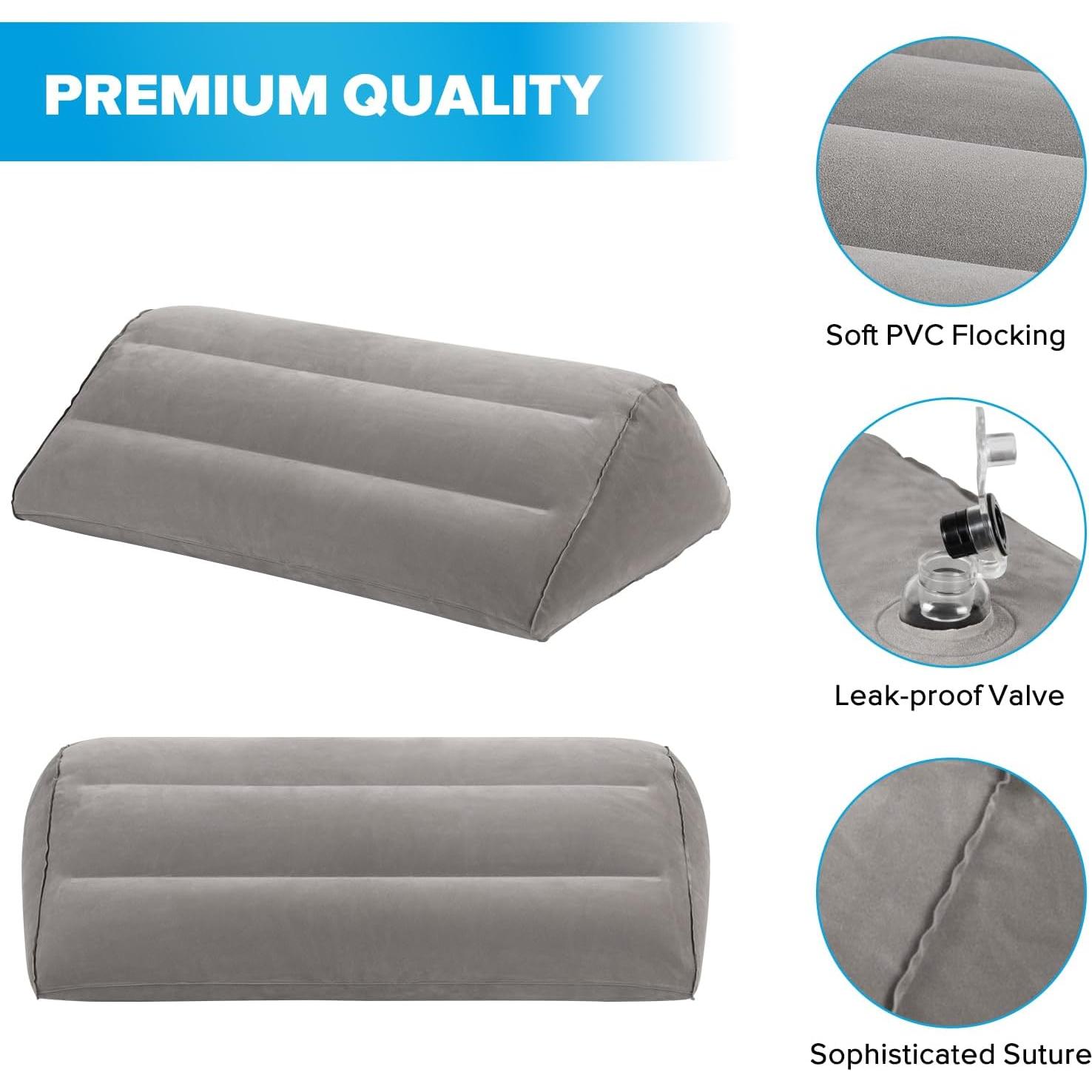 Cojín Inflable USHMA en Forma de Cuña para Rodillas - 61x43.9 cm