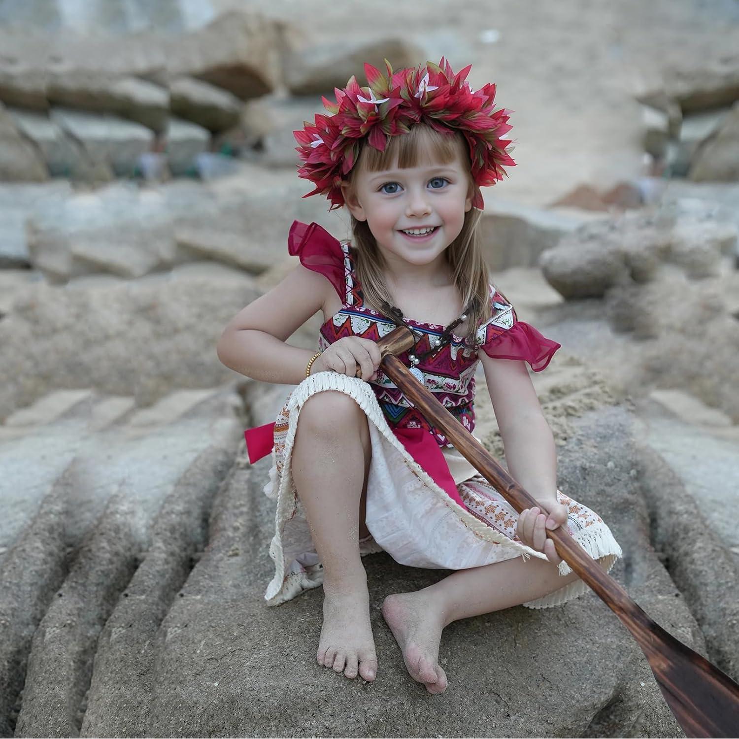 Corona de Flores Hawaiana DreamLily para Niñas - Talla Única