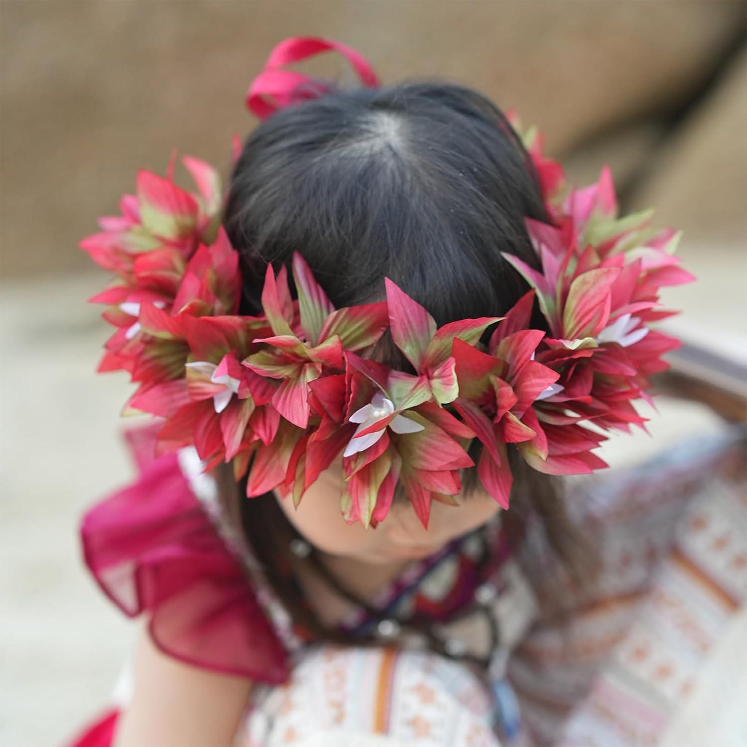 Corona de Flores Hawaiana DreamLily para Niñas - Talla Única