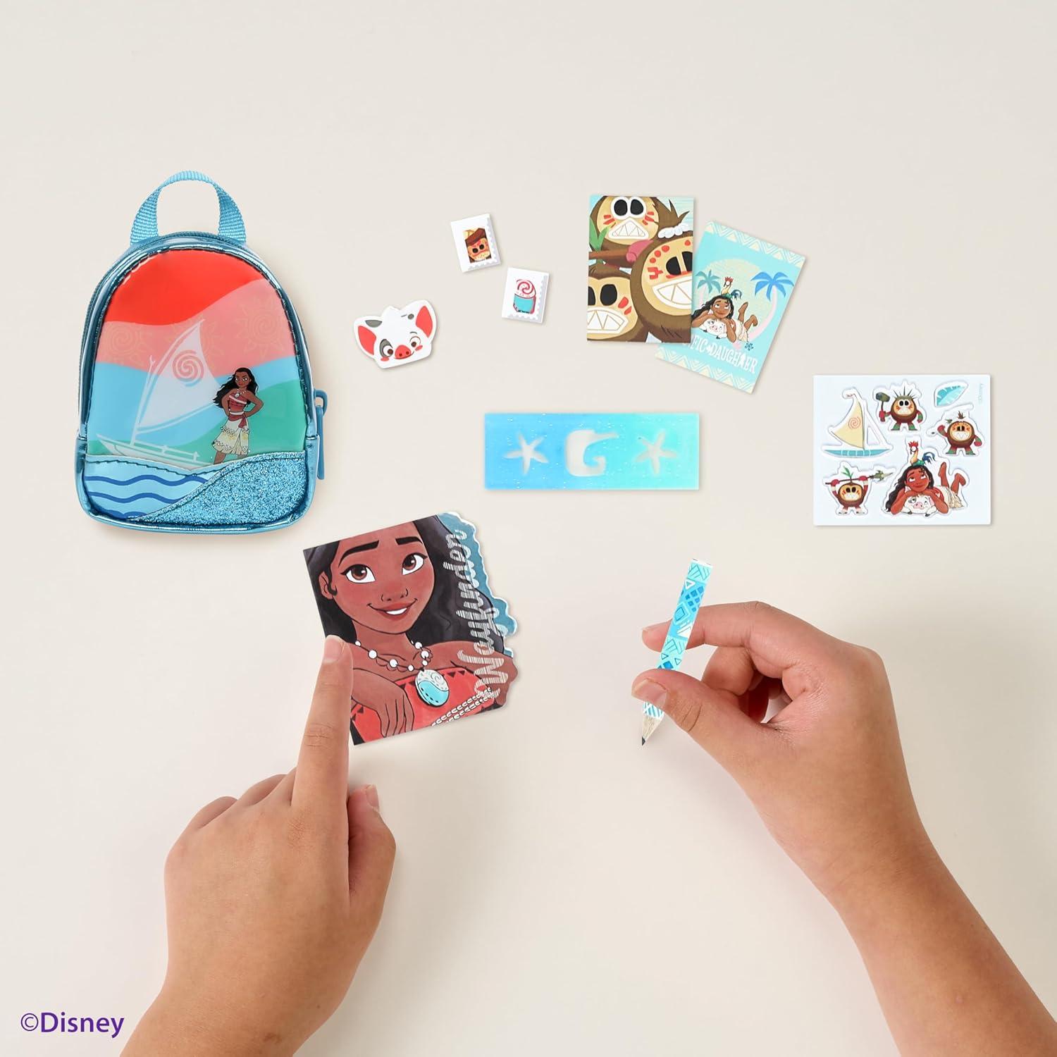 Paquete de 3 Real Littles Disney Moana con Mochila, Diario y Bolso