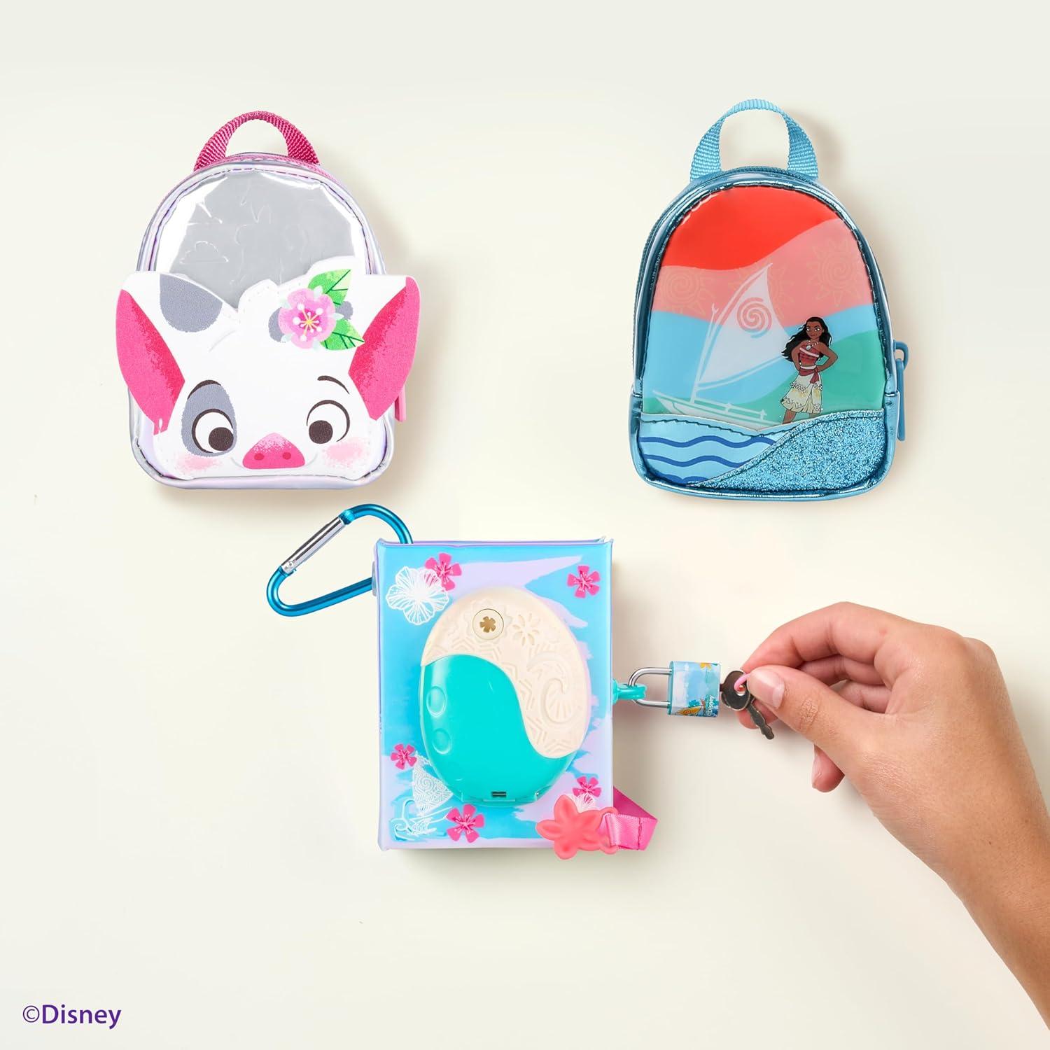 Paquete de 3 Real Littles Disney Moana con Mochila, Diario y Bolso