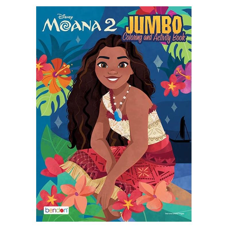 Libro de Colorear Jumbo Moana 2 Bendon - Actividades y Páginas para Colorear