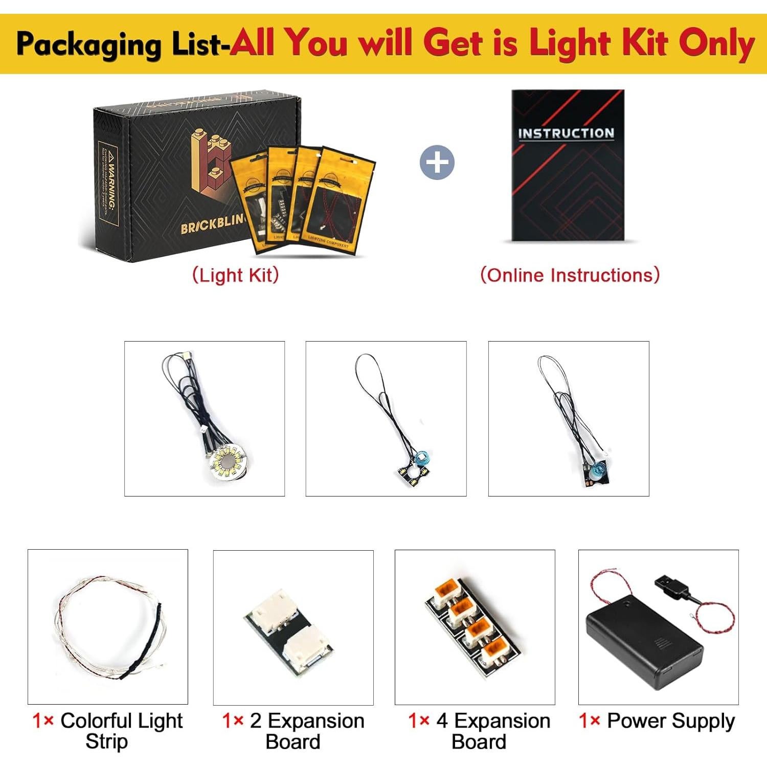 Luz LED BrickBling Compatible con LEGO Hei Hei 43272