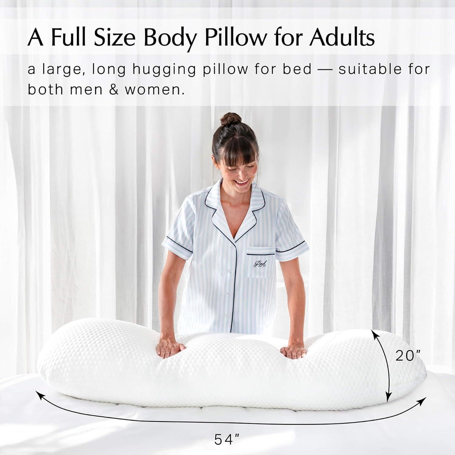 Almohada Corporal Aricove 50.8x137.2 cm Ajustable Tencel