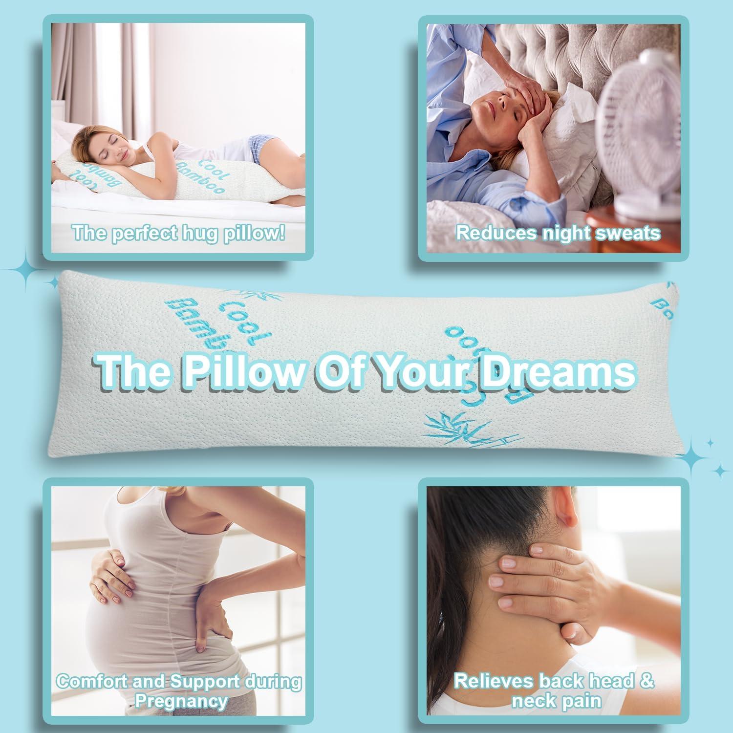 Almohada Corporal Ajustable Kova KH Harper - Enfriamiento y Espuma de Memoria