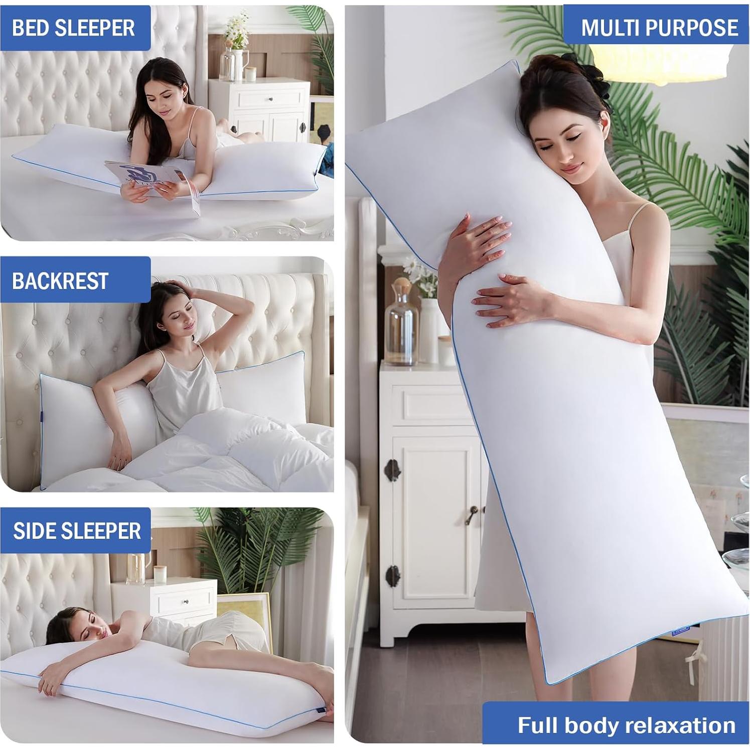 Almohada de Cuerpo Completo YZ HOME Espuma Viscoelástica 50.8x137.2cm