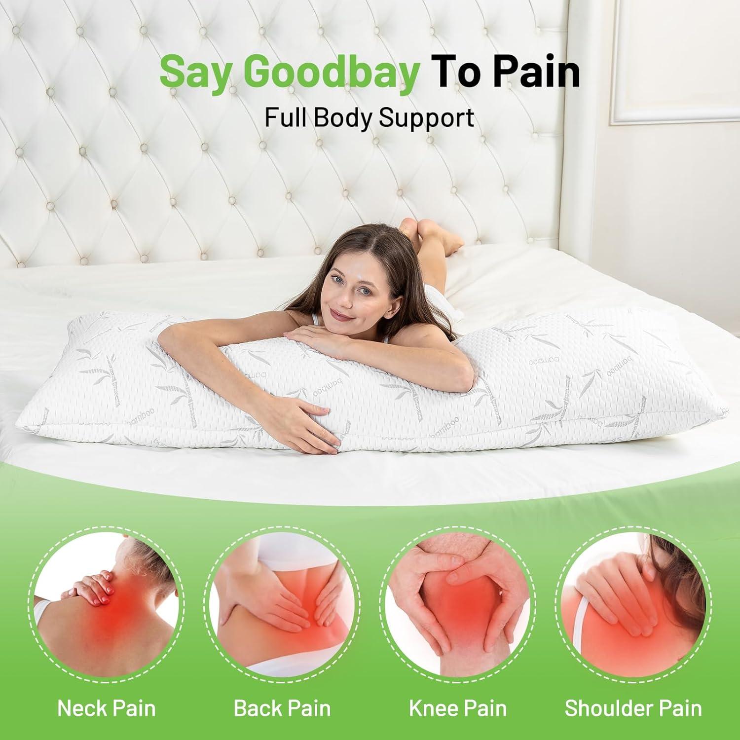 Almohada Corporal Primesoft Ajustable con Funda Desmontable 50.8x137.2 cm