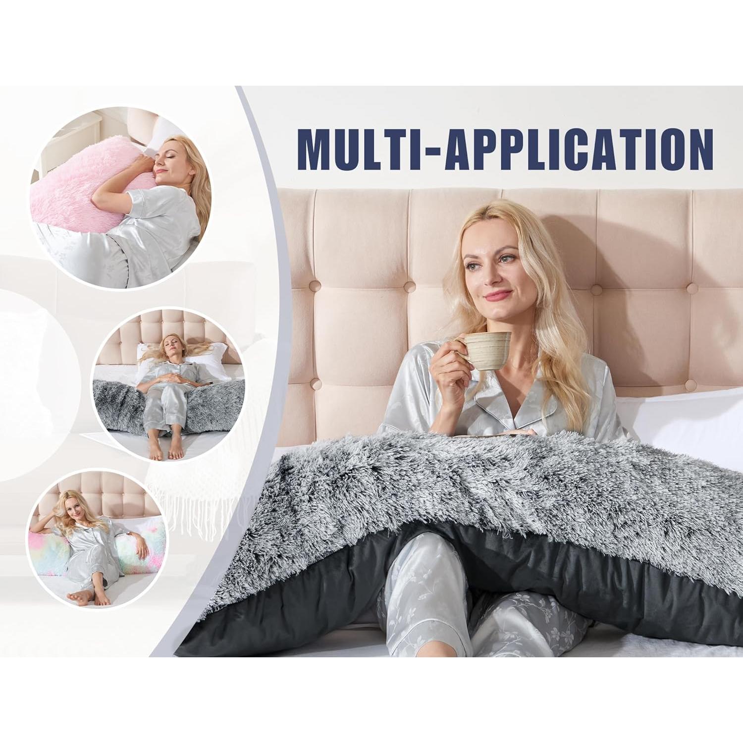 Almohada Corporal WSOFRLAC 50.8x137.2cm Espuma de Memoria Gris