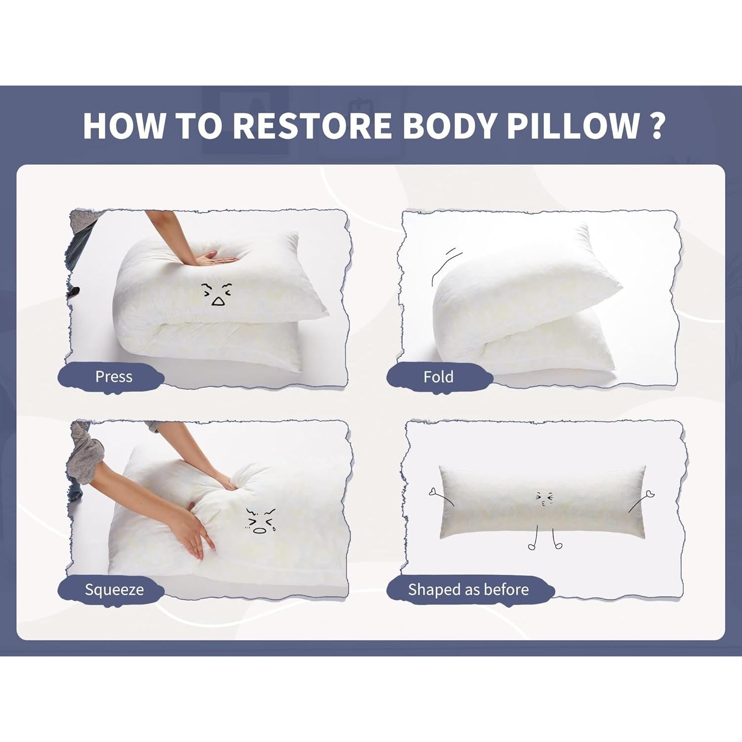 Almohada Corporal WSOFRLAC 50.8x137.2cm Espuma de Memoria Gris