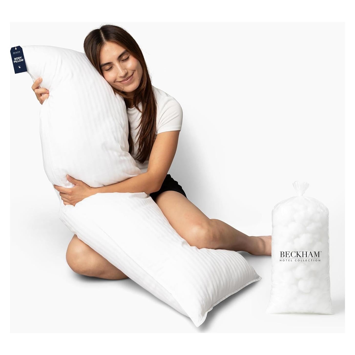 Almohada Corporal Beckham 50.8x137.2cm Algodón 100% Relleno Plumas