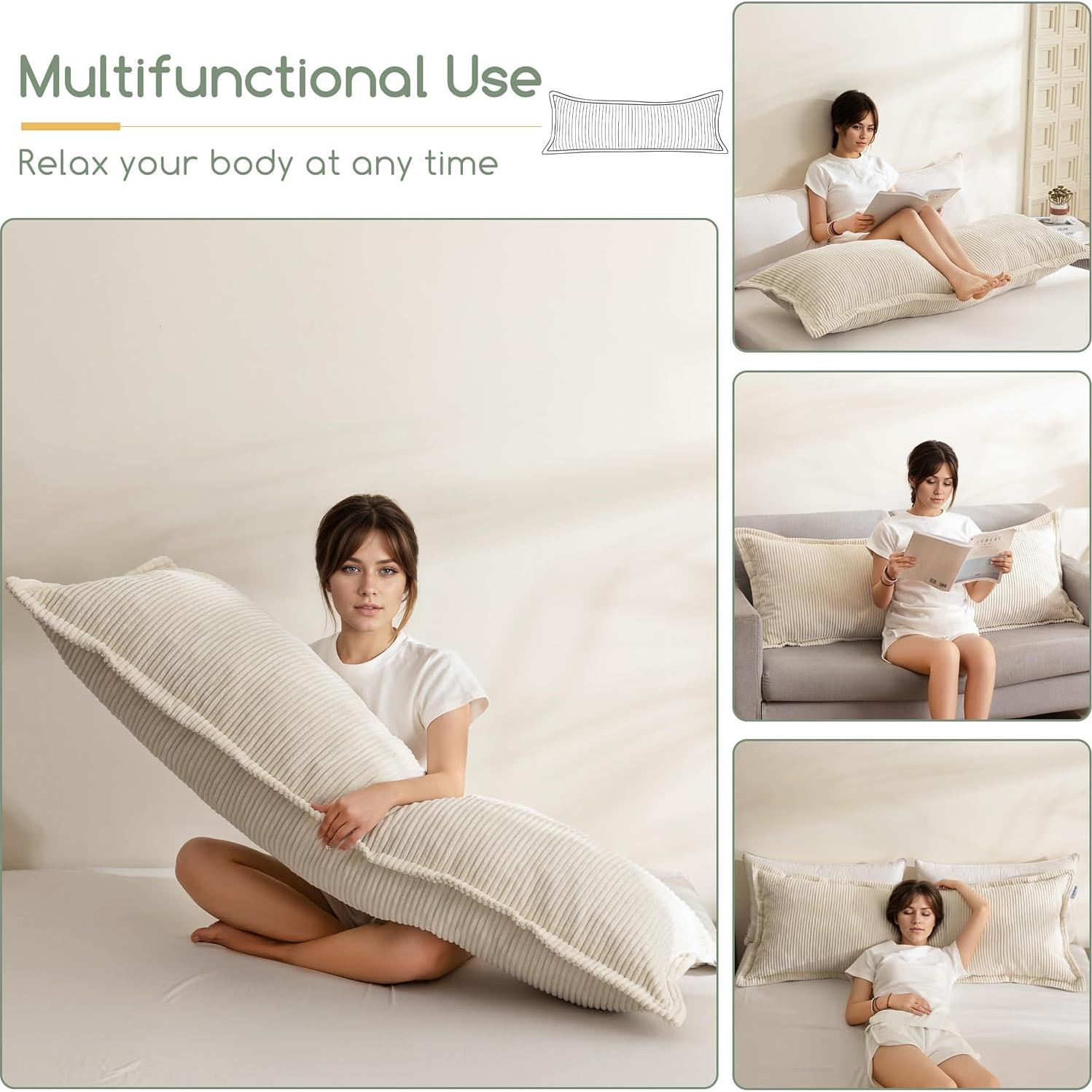 Almohada Corporal HIGOGOGO Espuma Viscoelástica 54x137 cm