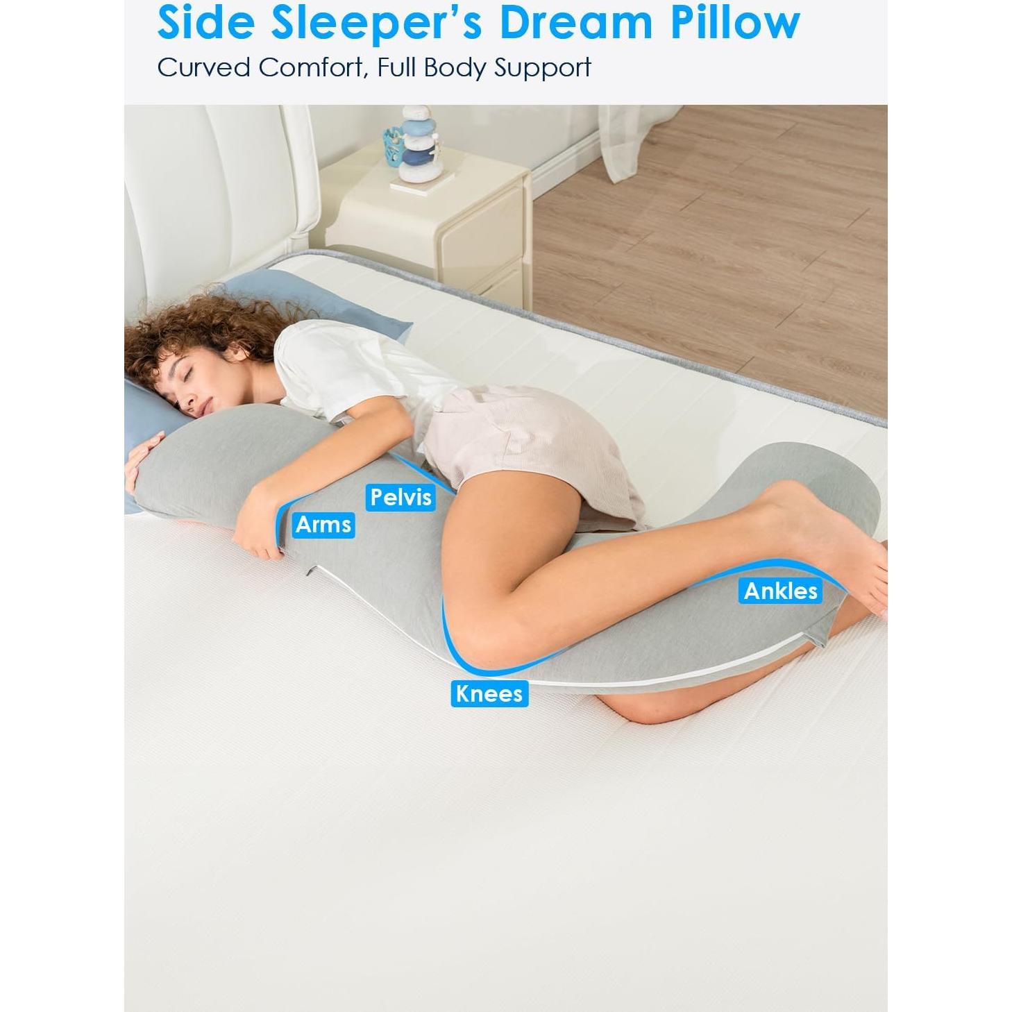 Almohada Corporal Queen Rose Espuma Memoria Enfriadora 1.61 kg