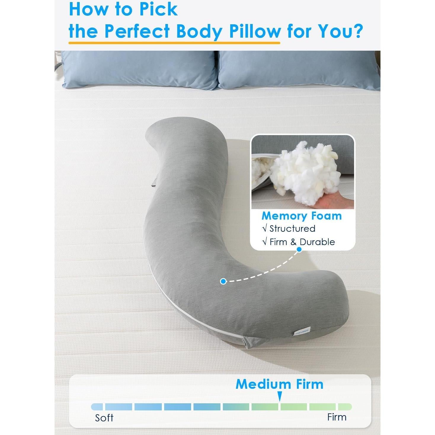 Almohada Corporal Queen Rose Espuma Memoria Enfriadora 1.61 kg