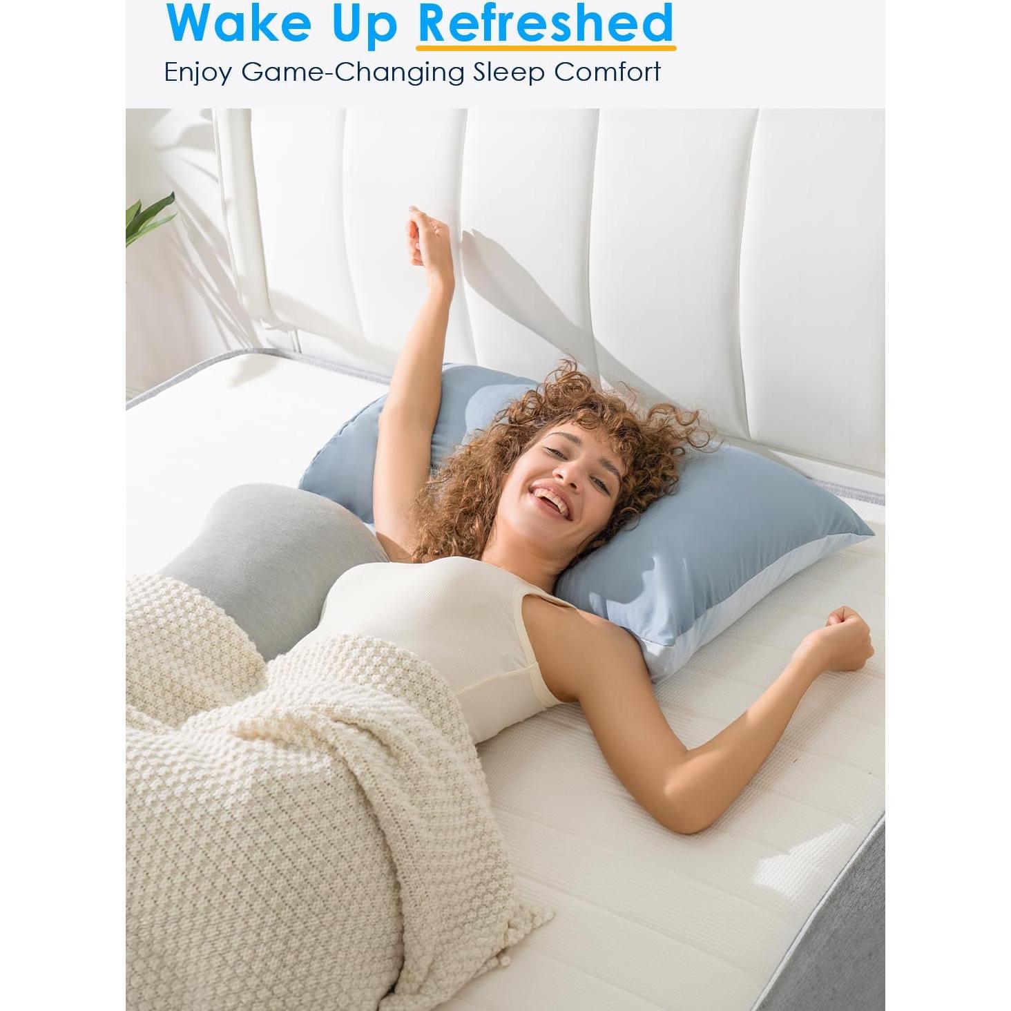 Almohada Corporal Queen Rose Espuma Memoria Enfriadora 1.61 kg