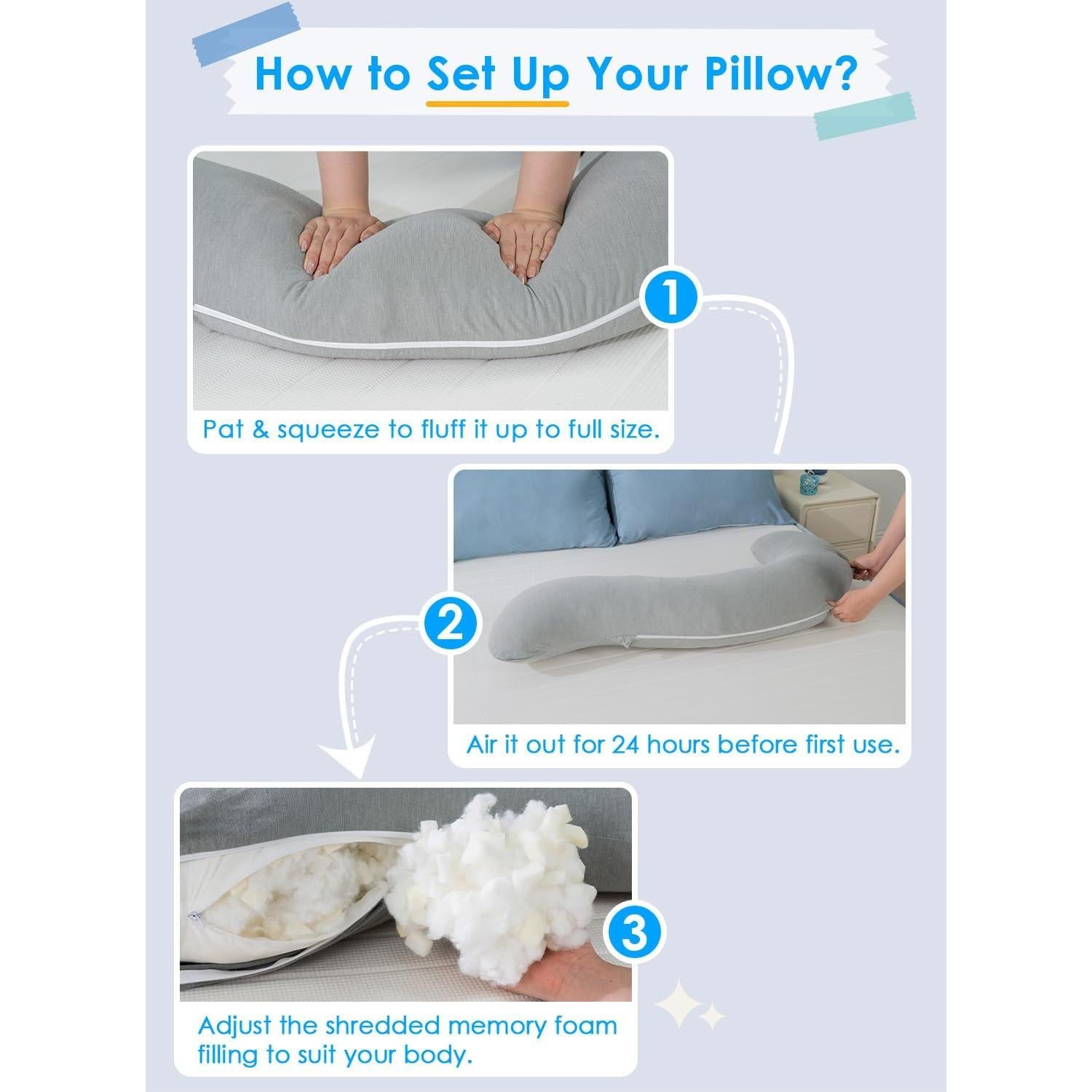 Almohada Corporal Queen Rose Espuma Memoria Enfriadora 1.61 kg