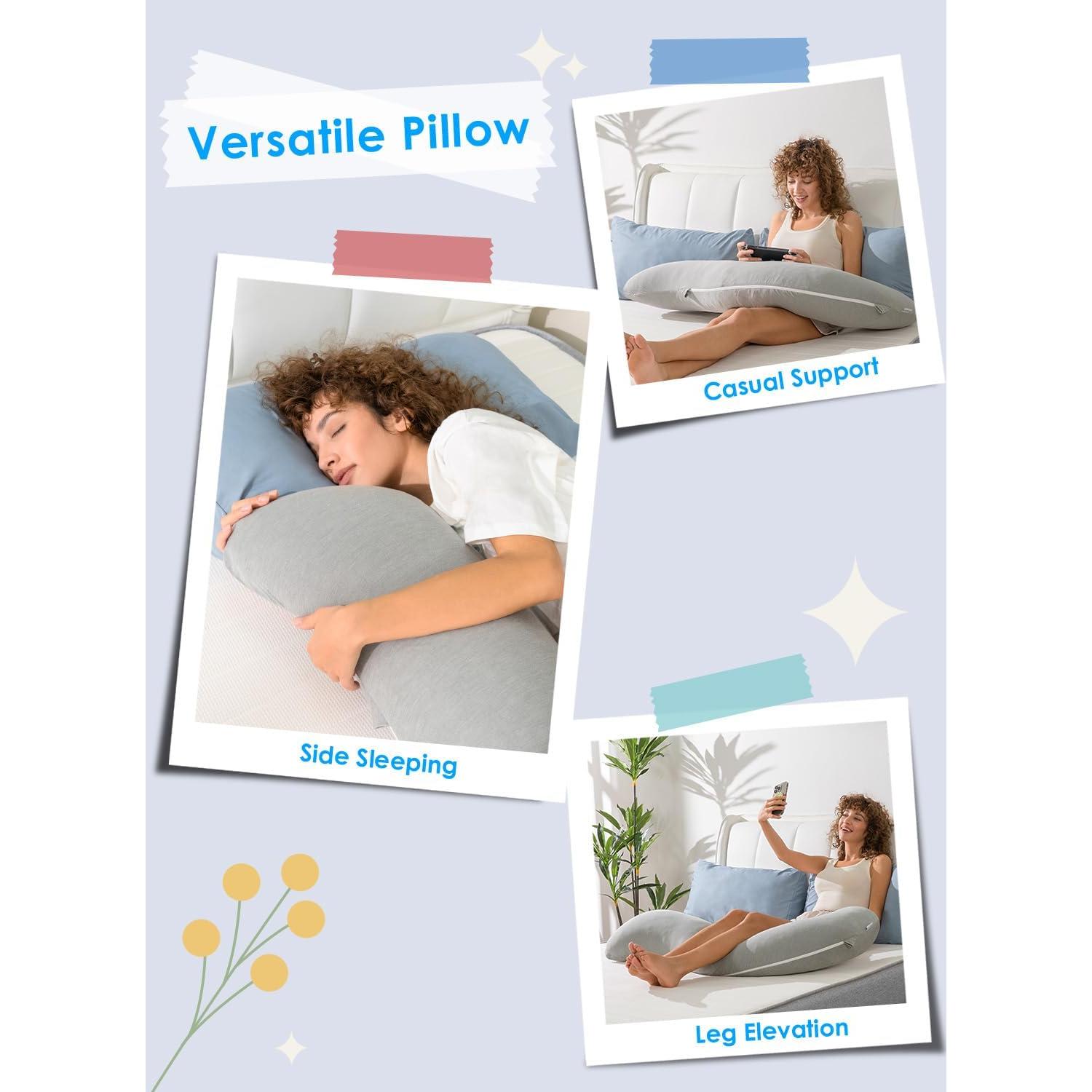 Almohada Corporal Queen Rose Espuma Memoria Enfriadora 1.61 kg