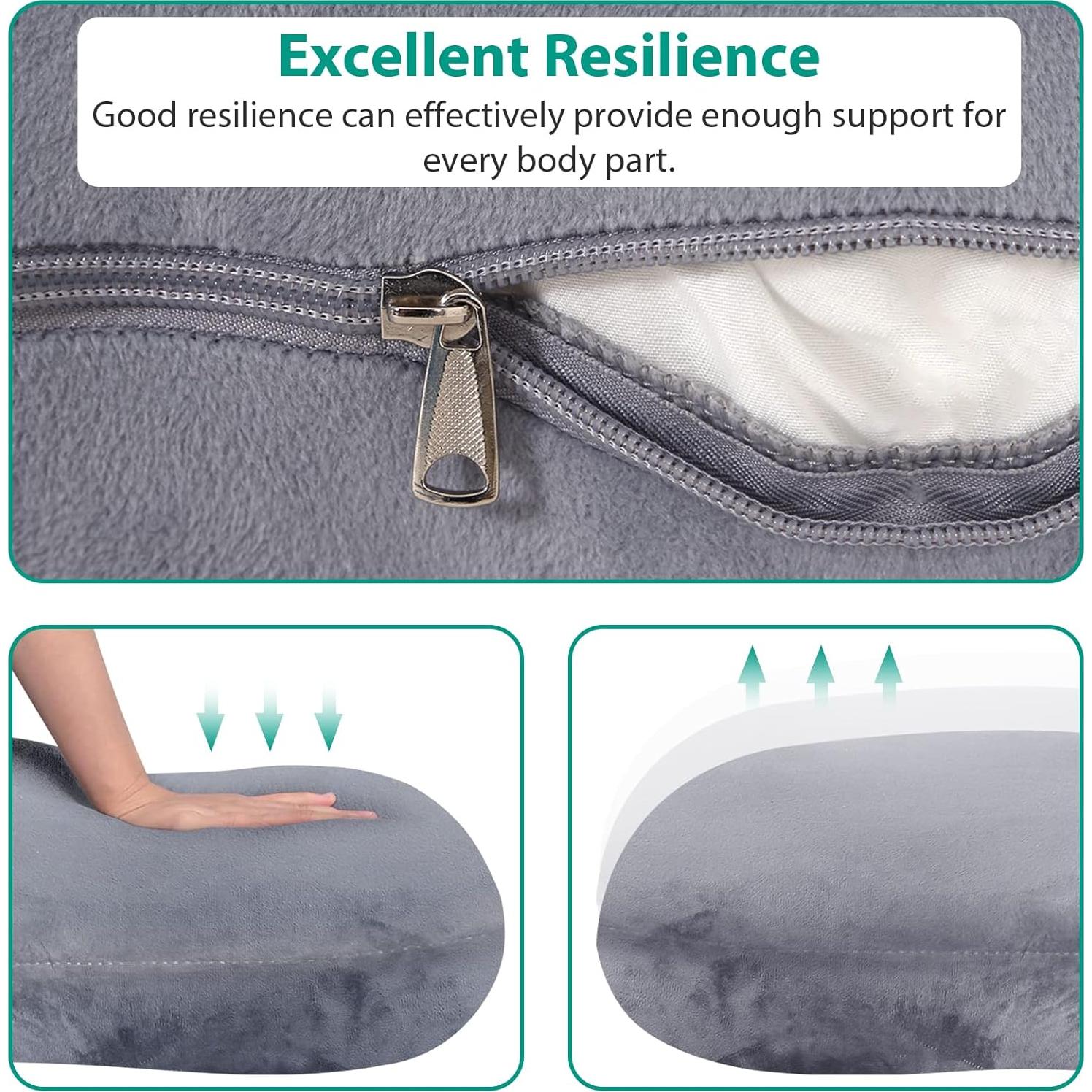 Almohada Corporal de Embarazo BATTOP Gris Oscuro 119 cm