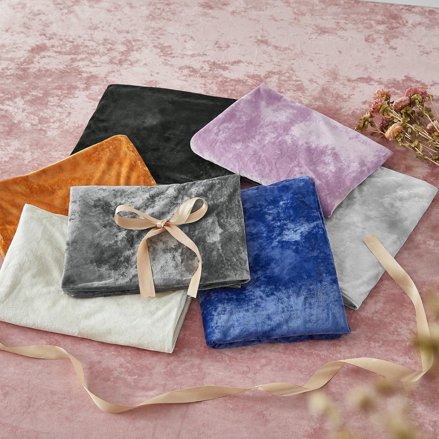 Funda de Almohada Corporal BEDELITE Terciopelo Azul Marino 137x51 cm