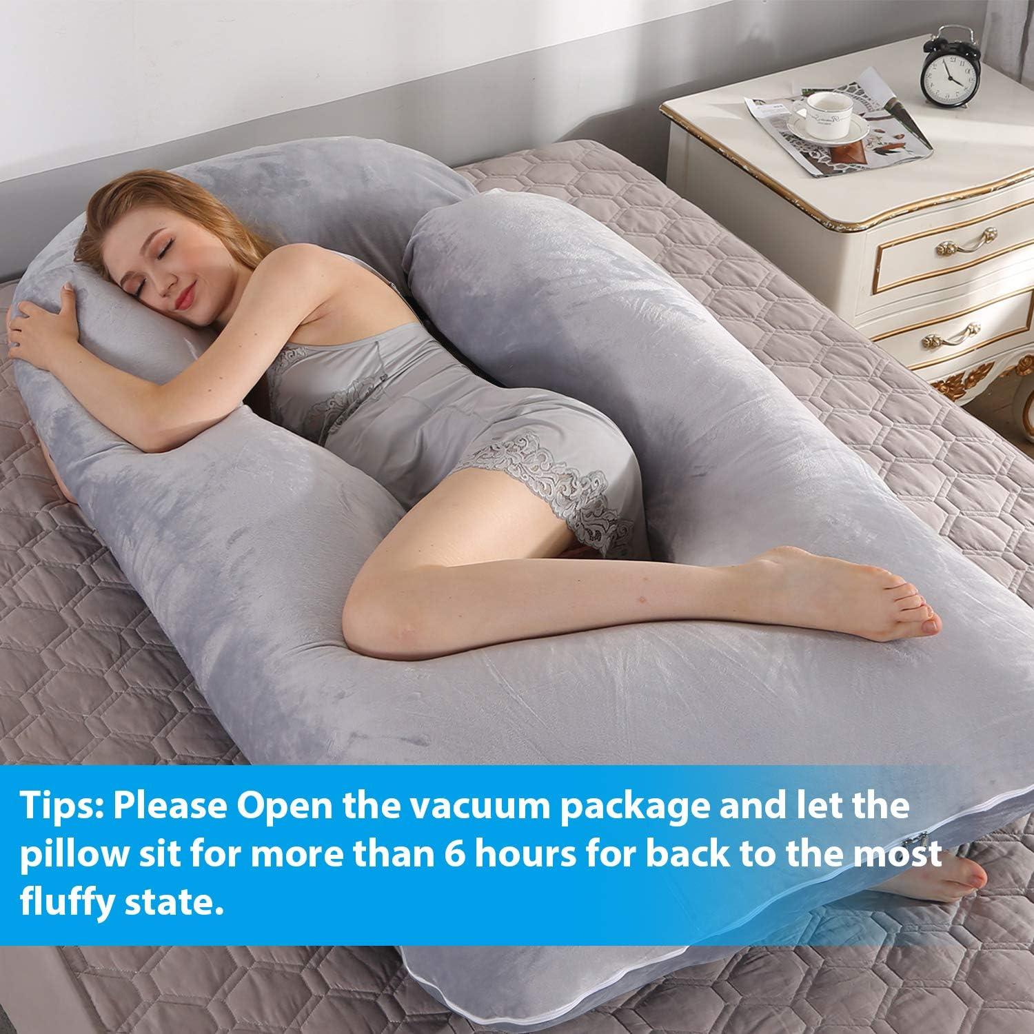 Almohada de Embarazo Victostar V-Pillow-DG 145 cm Gris