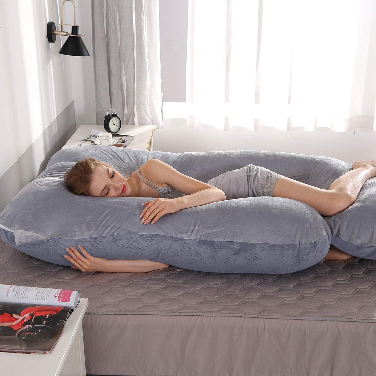 Almohada de Embarazo Victostar V-Pillow-DG 145 cm Gris