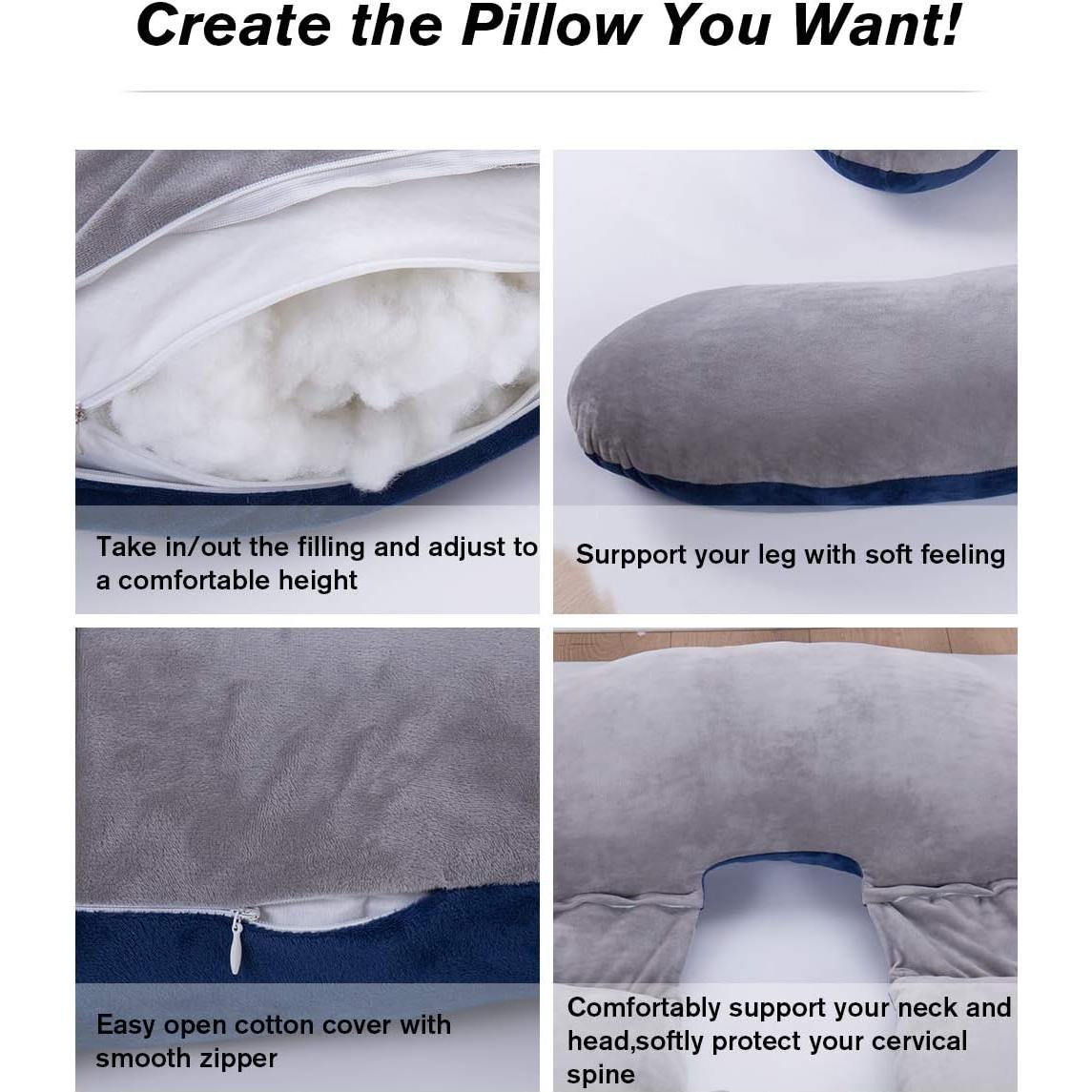 Almohada Corporal de Maternidad Awesling 60" Suave y Ajustable