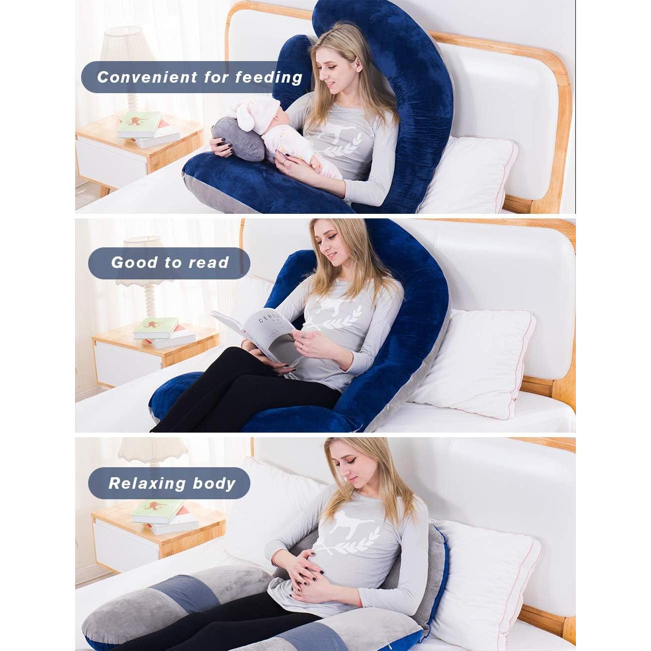 Almohada Corporal de Maternidad Awesling 60" Suave y Ajustable