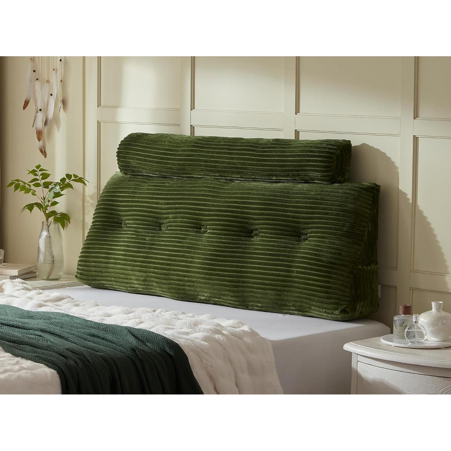 Cojín de Respaldo Cuña AmyWtb Reina Verde 150x20x51 cm