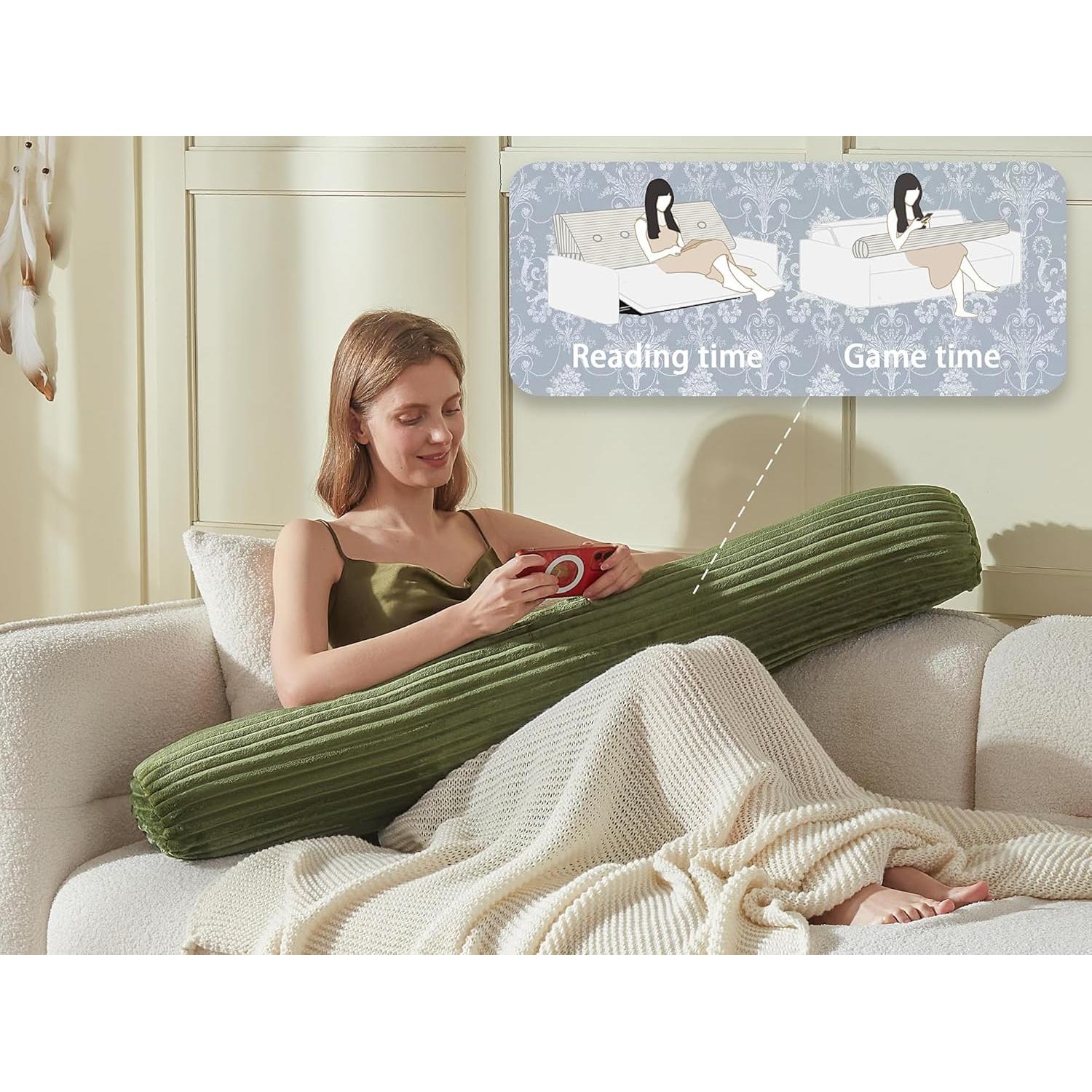 Cojín de Respaldo Cuña AmyWtb Reina Verde 150x20x51 cm