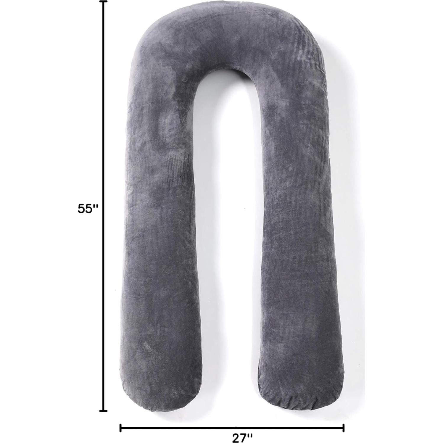 Almohada Corporal EVOLIVE Forma de U 140 cm con Funda Desmontable