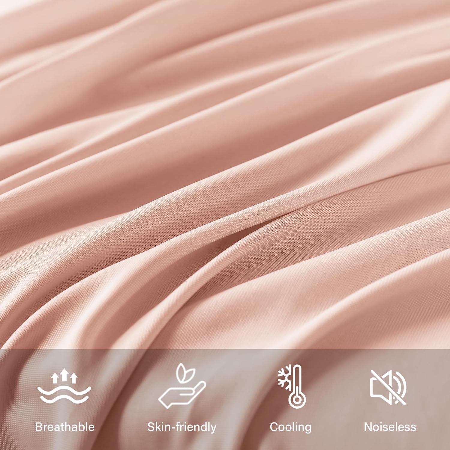 Funda de Almohada Corporal WhatsBedding Rosa Refrigerante 50.8x137.2 cm