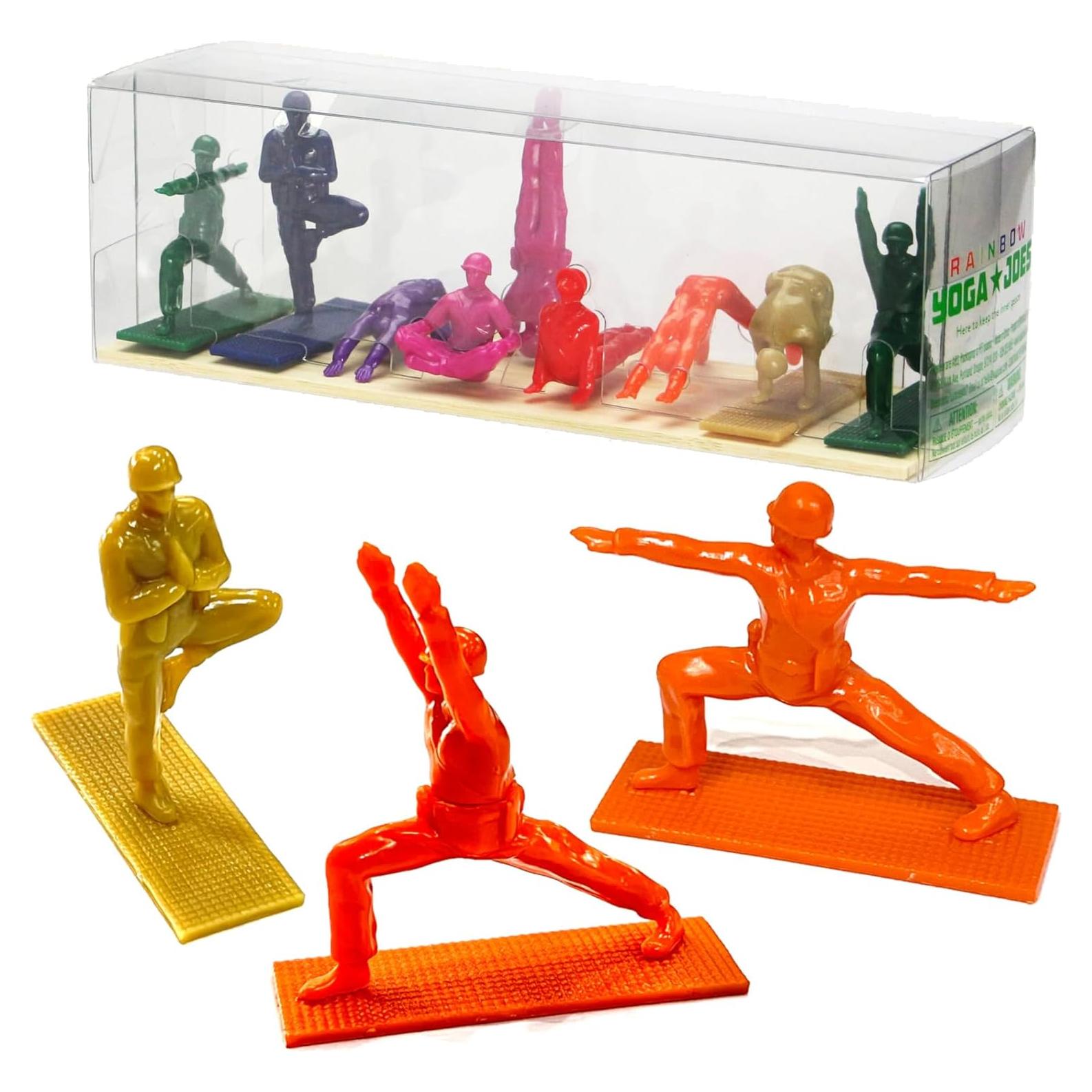 Set de 9 Soldados de Juguete Arcoíris Humango - Yoga